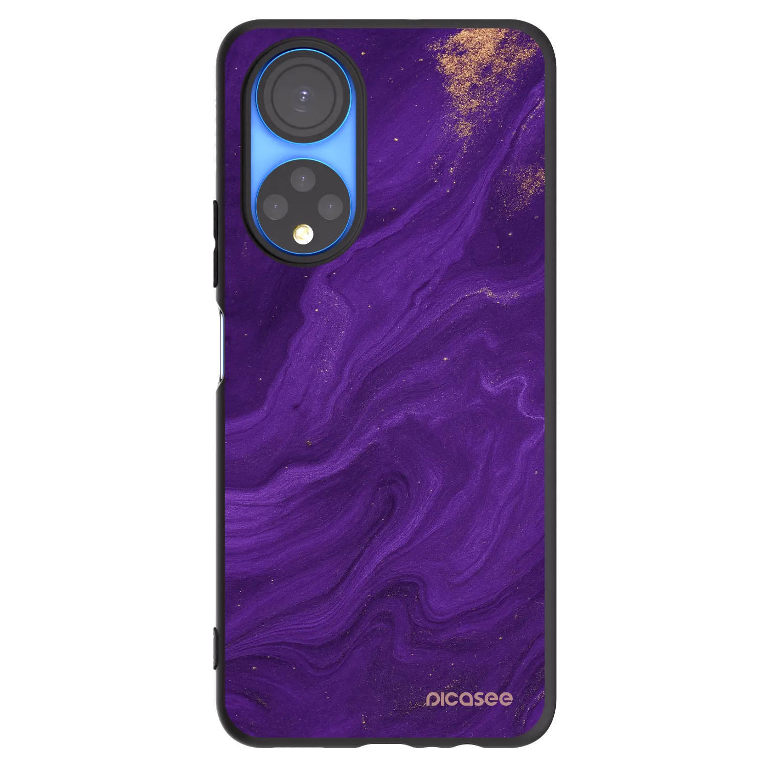 Picasee Μαύρη θήκη σιλικόνης για Honor X7 - Purple