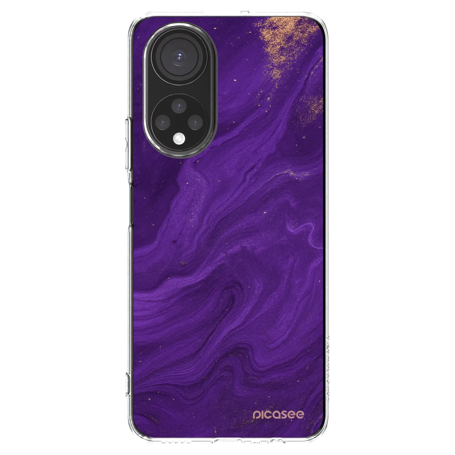 Picasee διαφανής θήκη σιλικόνης Honor X7 - Purple