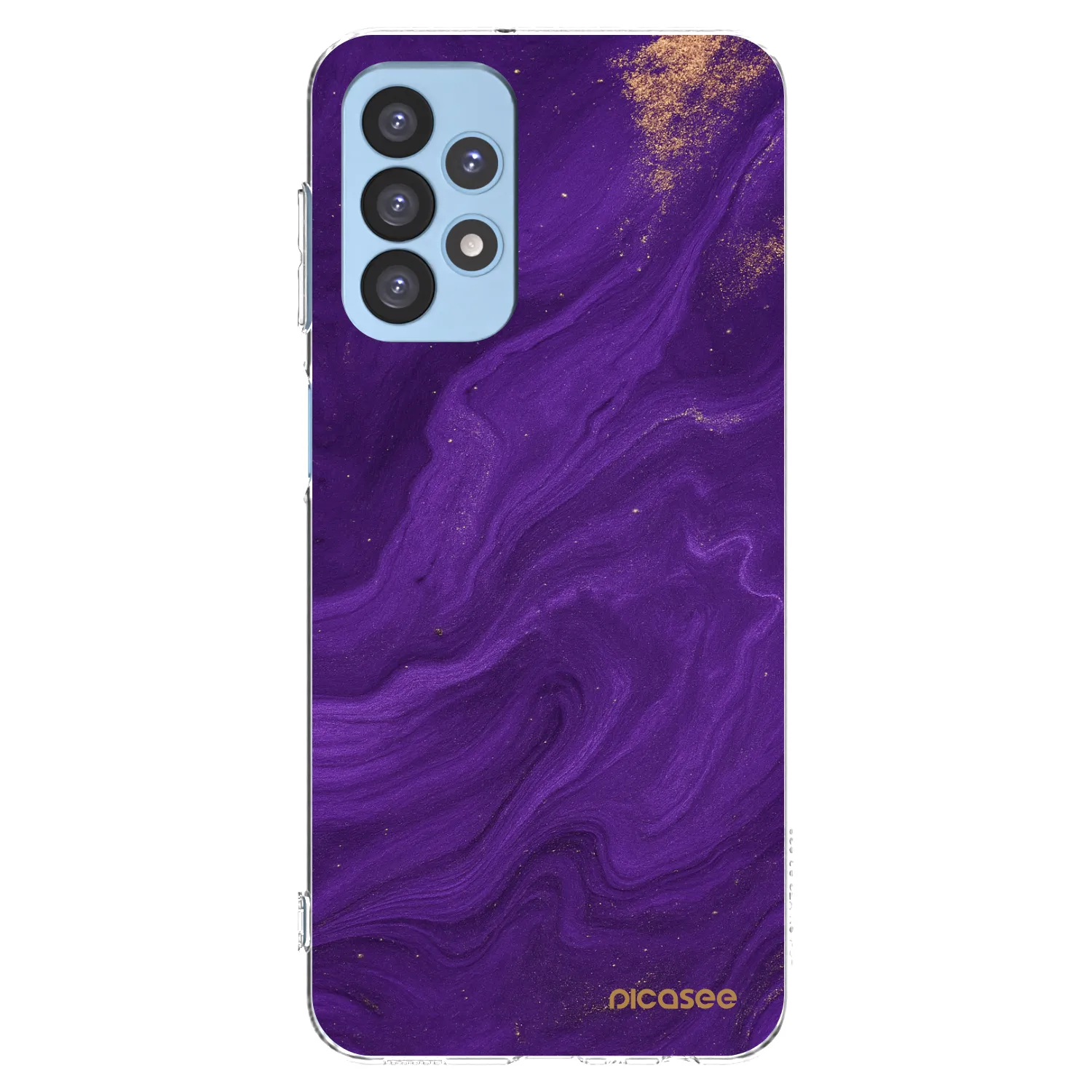Picasee διαφανής θήκη σιλικόνης Samsung Galaxy A23 A235F 4G - Purple