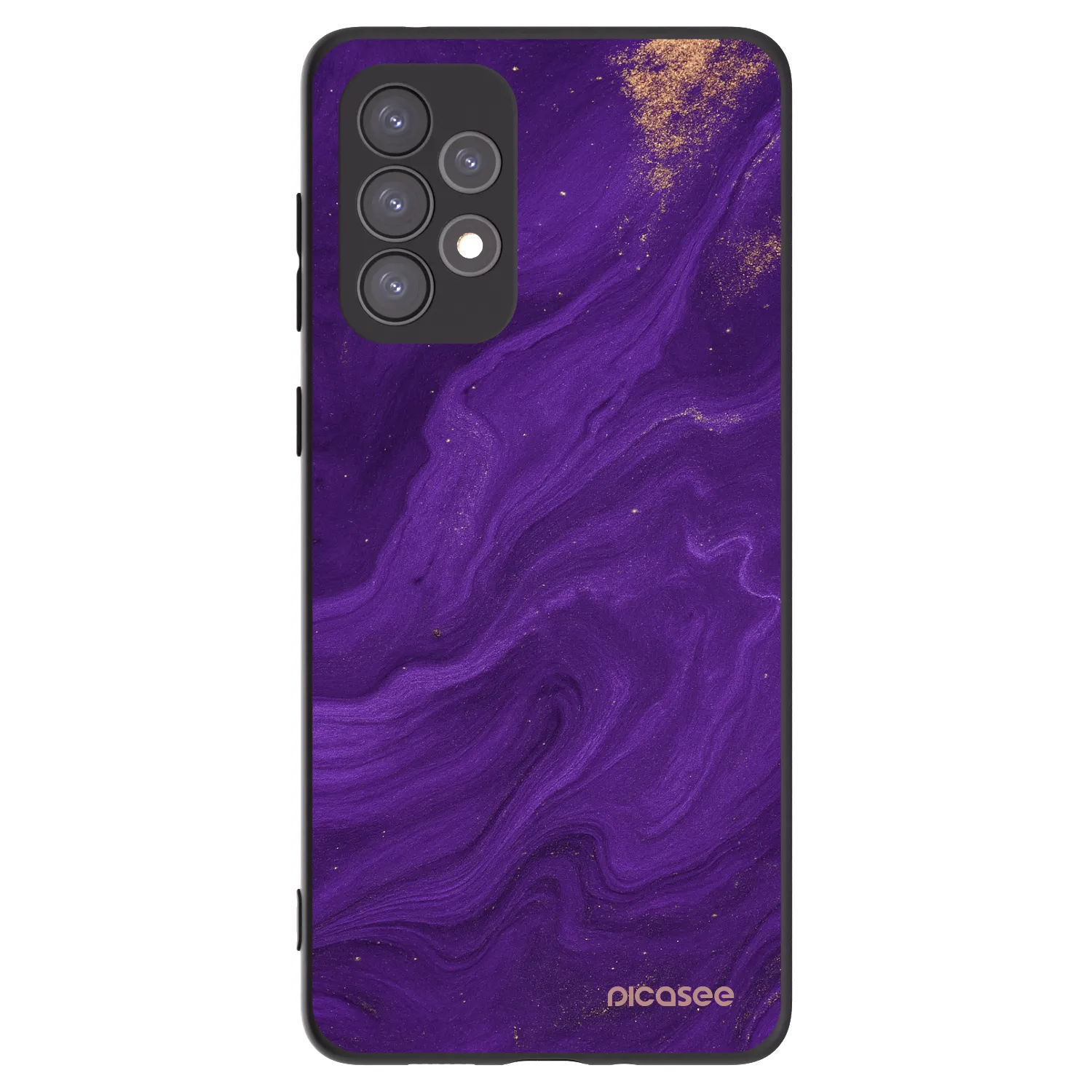 Picasee Μαύρη θήκη σιλικόνης για Samsung Galaxy A73 5G - Purple