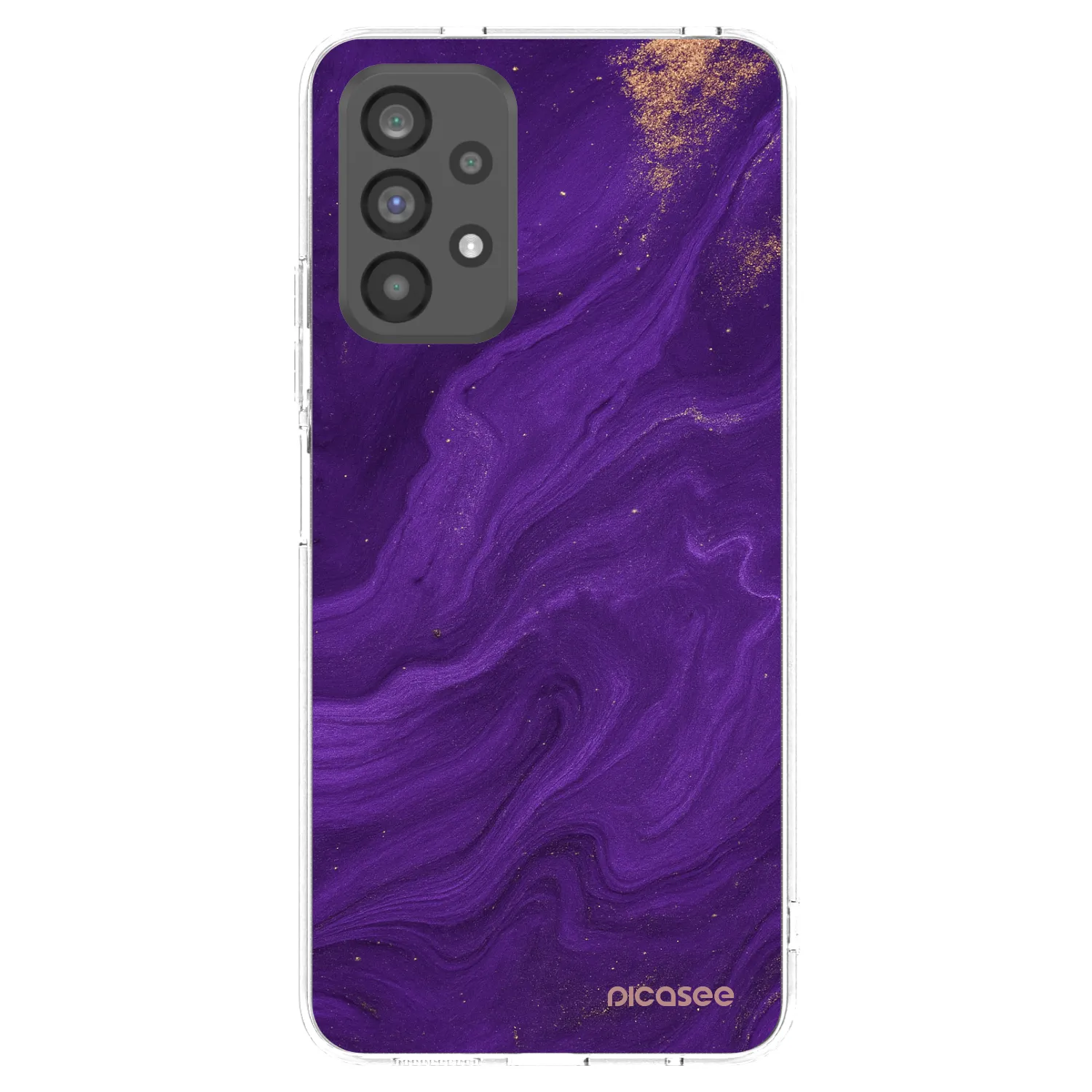 Picasee διαφανής θήκη σιλικόνης Samsung Galaxy A73 5G - Purple