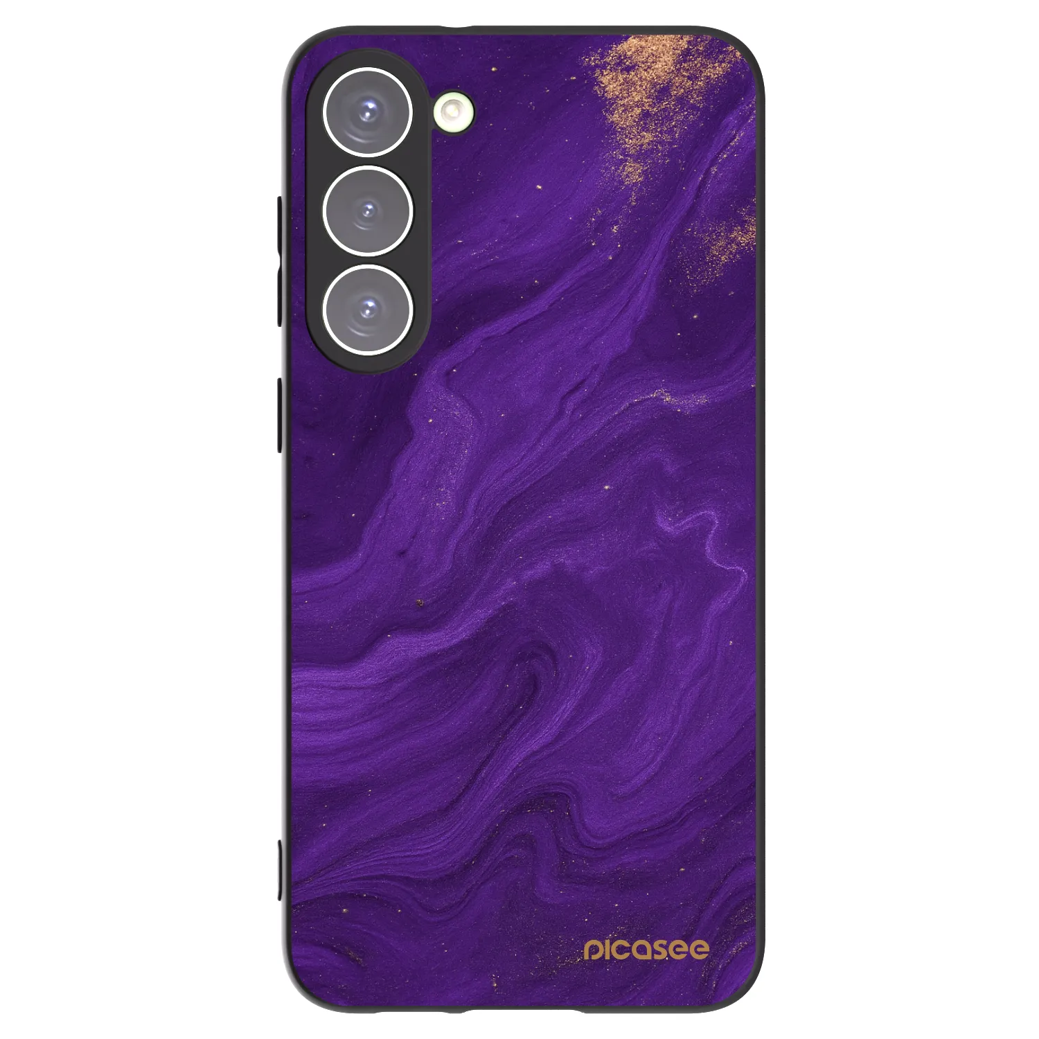 Picasee Μαύρη θήκη σιλικόνης για Samsung Galaxy S23+ 5G - Purple