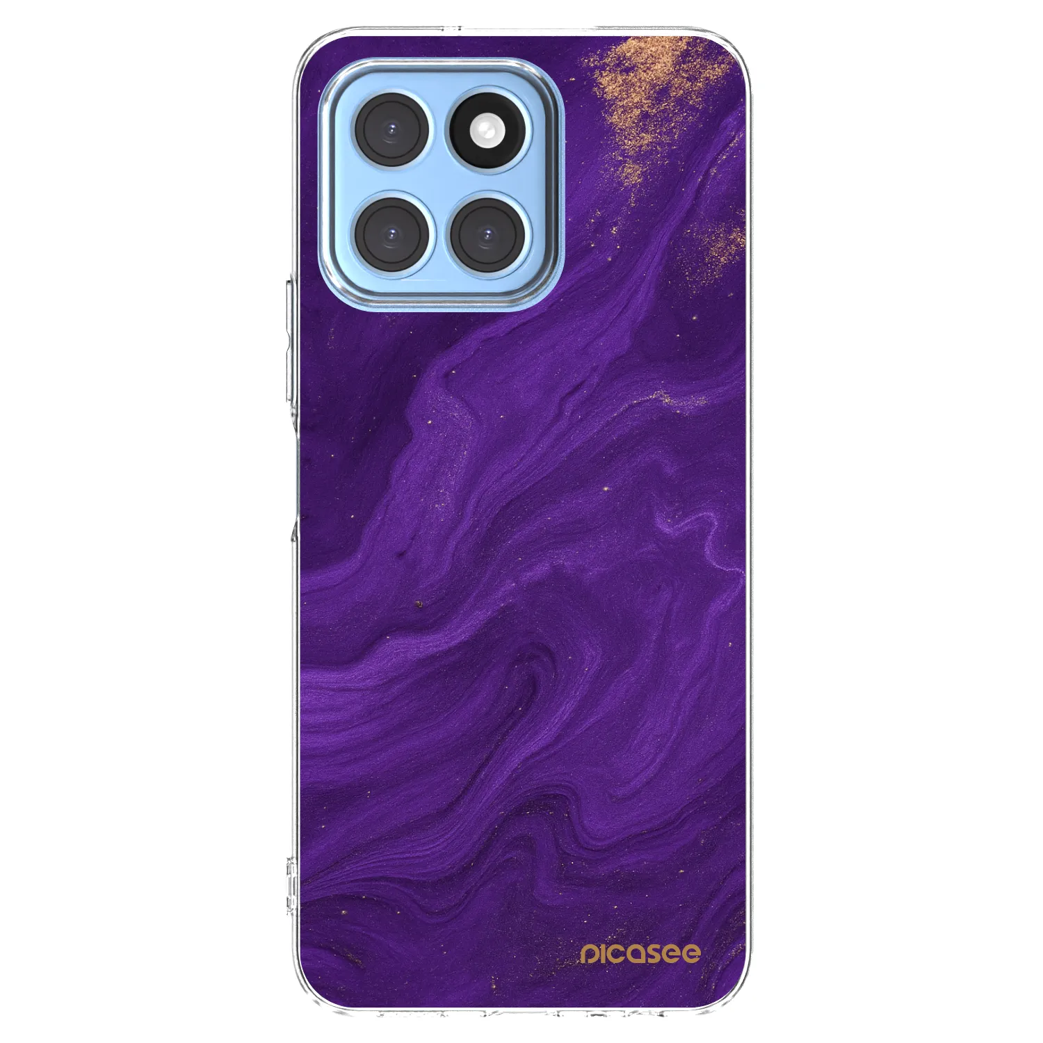 Picasee διαφανής θήκη σιλικόνης Honor X6 - Purple