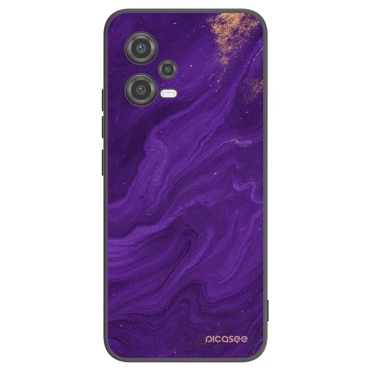 Picasee Μαύρη θήκη σιλικόνης για Xiaomi Poco X5 - Purple