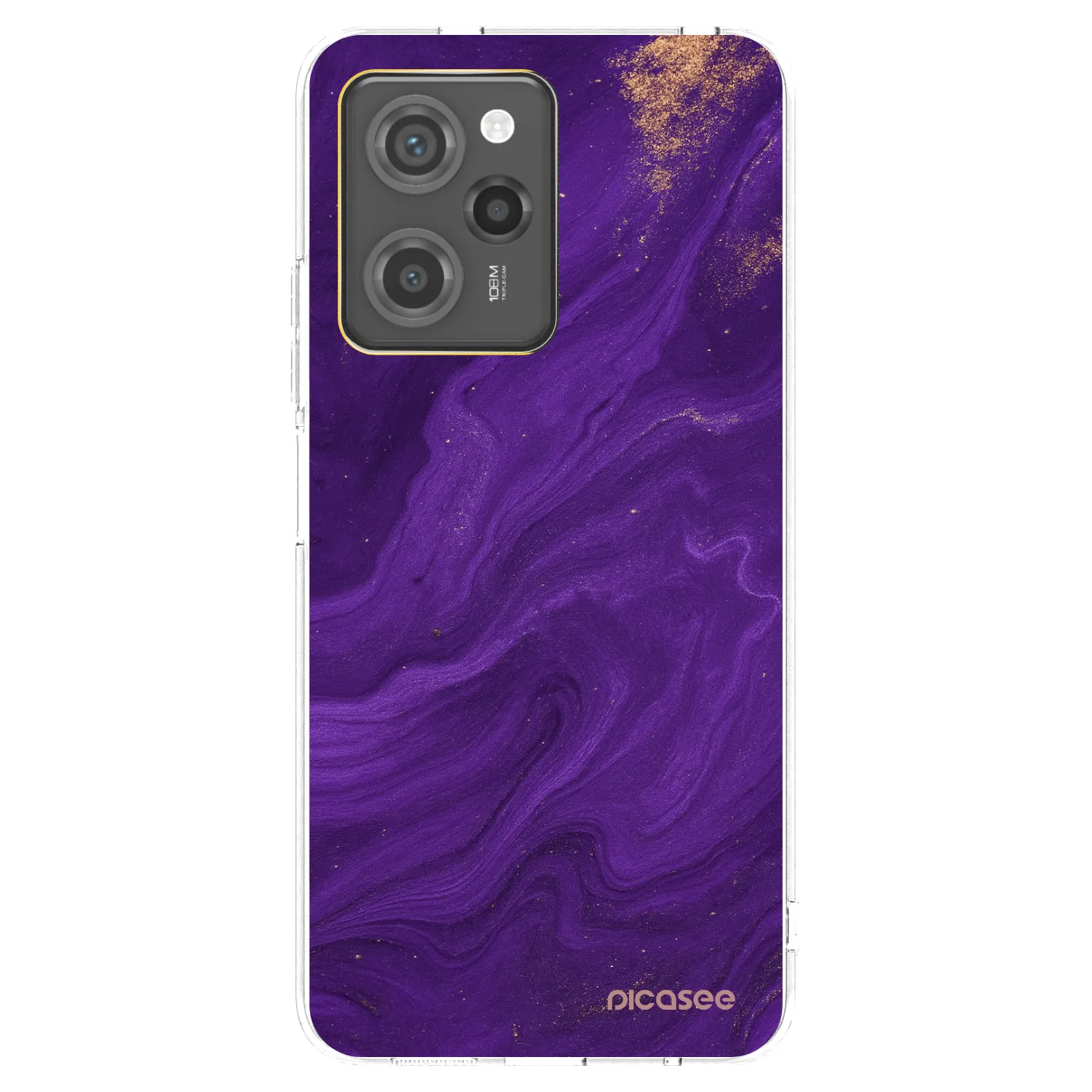 Picasee Μαύρη θήκη σιλικόνης για Xiaomi Poco X5 Pro - Purple