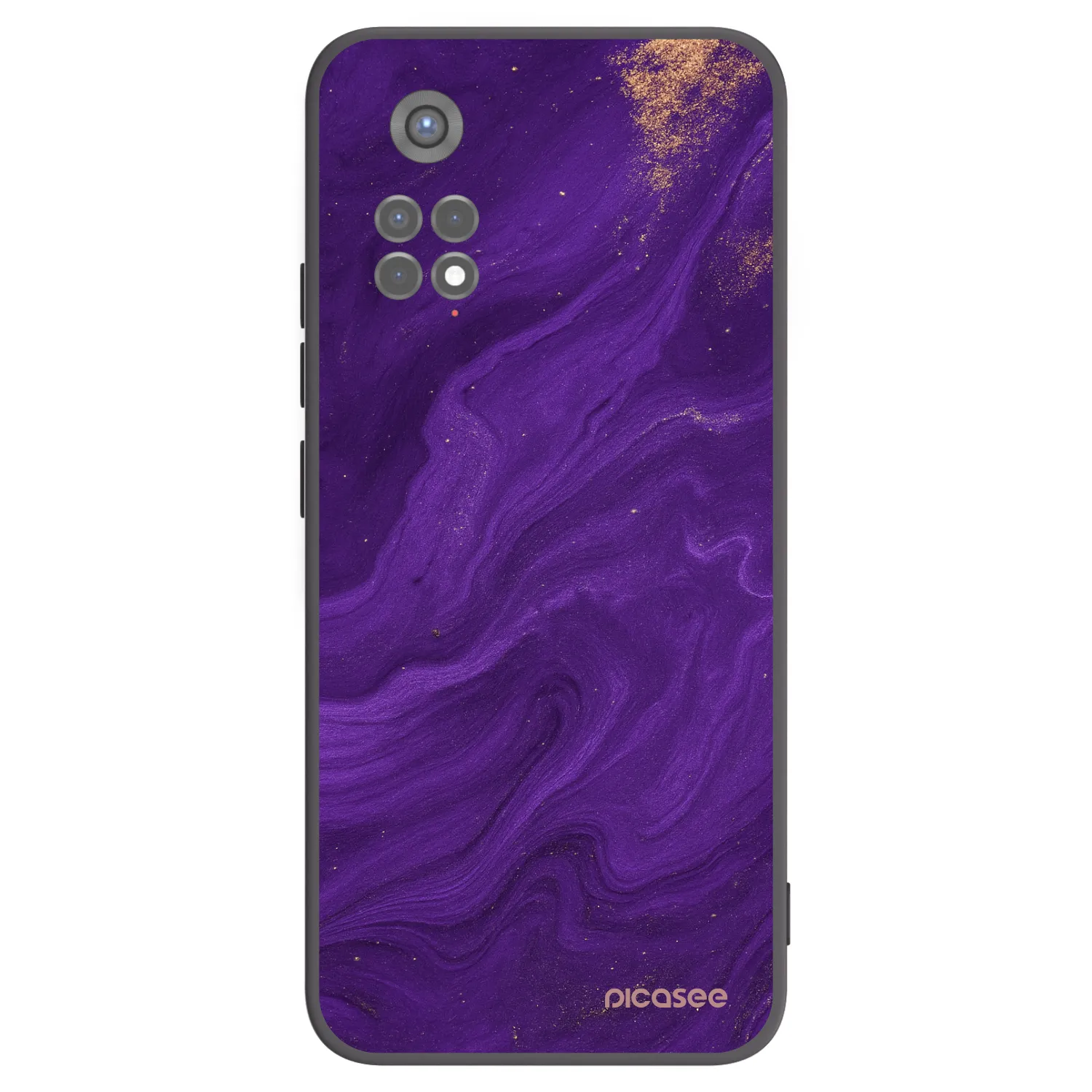 Picasee Μαύρη θήκη σιλικόνης για Xiaomi Redmi Note 11S 5G - Purple