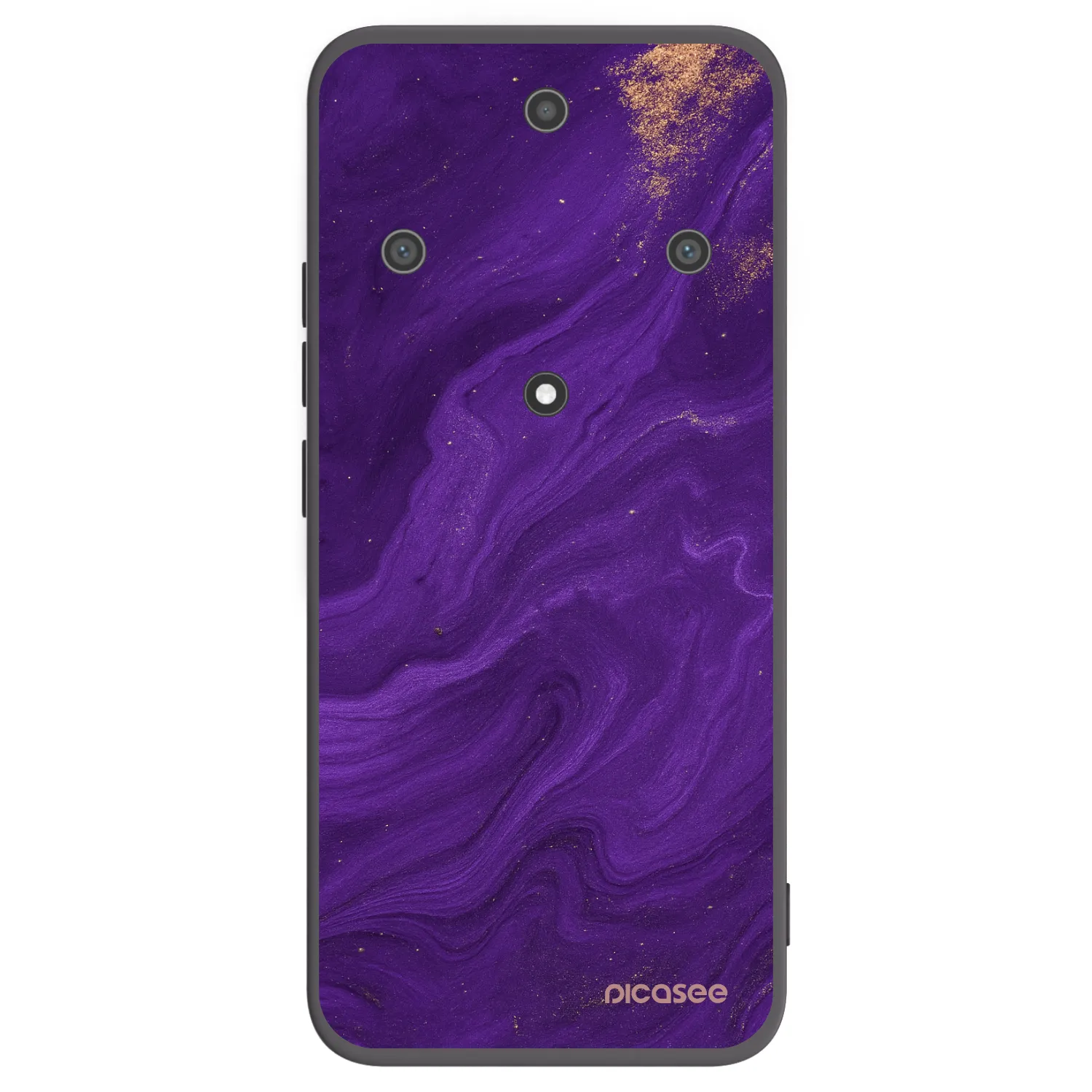 Picasee Μαύρη θήκη σιλικόνης για Honor Magic5 Lite 5G - Purple