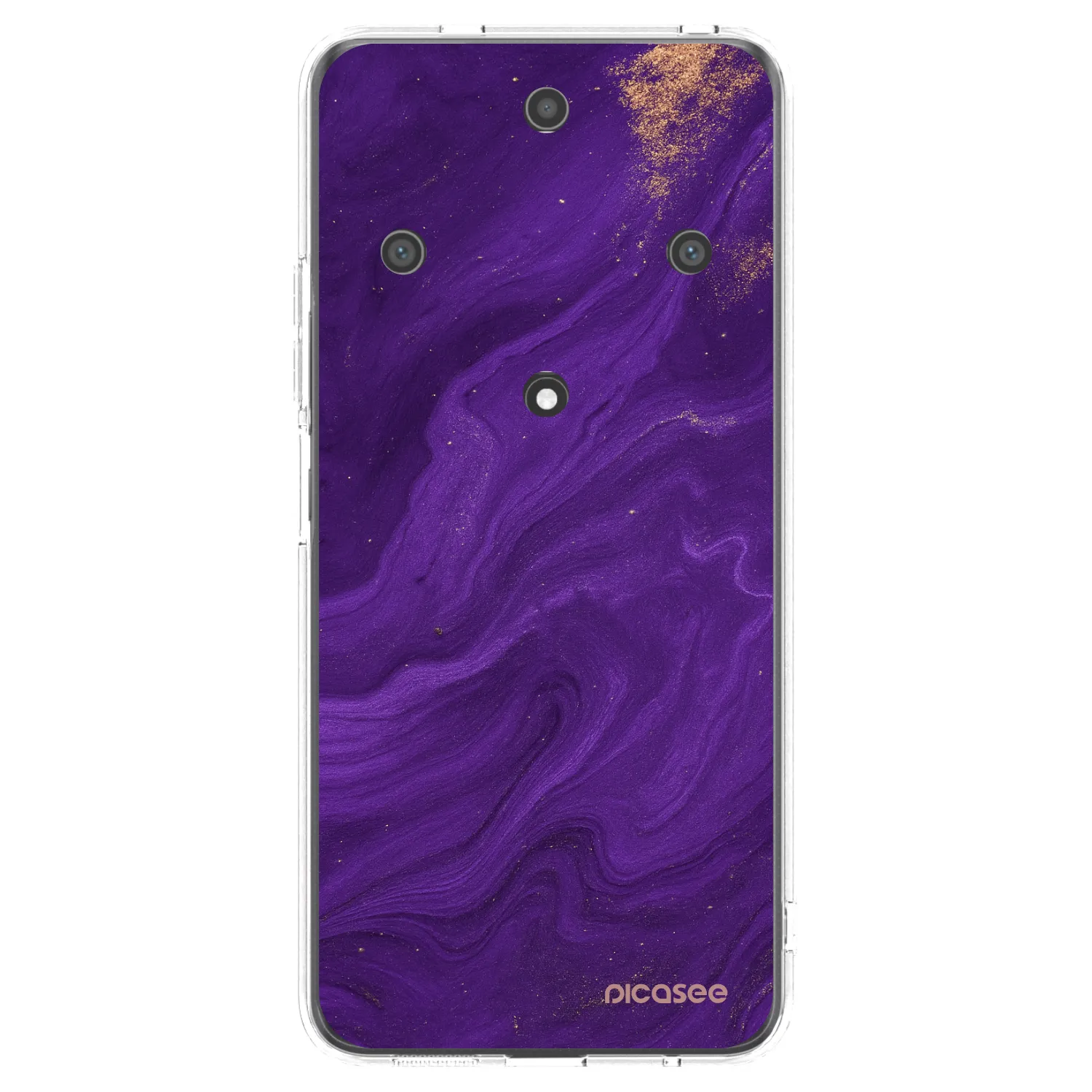 Picasee διαφανής θήκη σιλικόνης Honor Magic5 Lite 5G - Purple