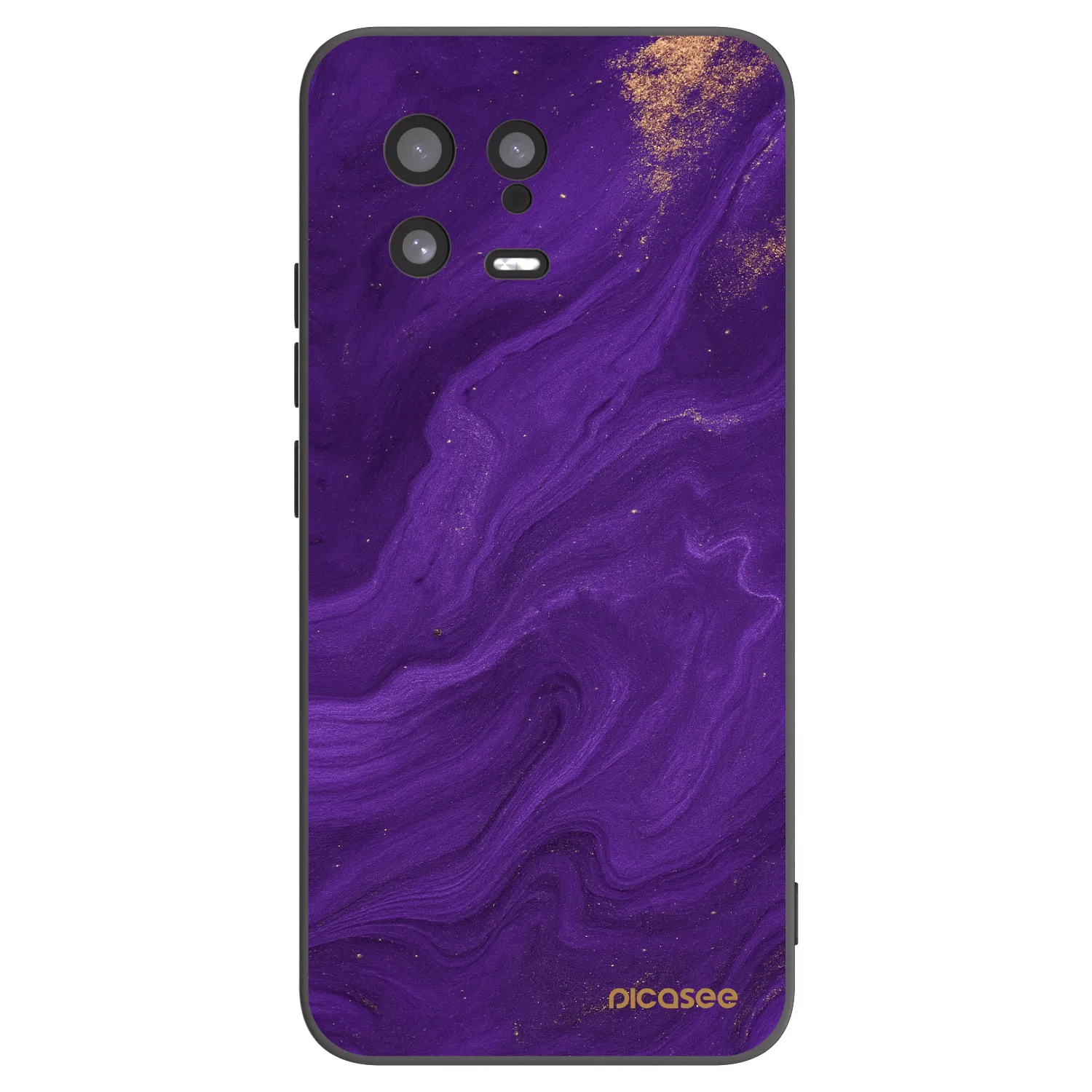 Picasee Μαύρη θήκη σιλικόνης για Xiaomi 13 - Purple