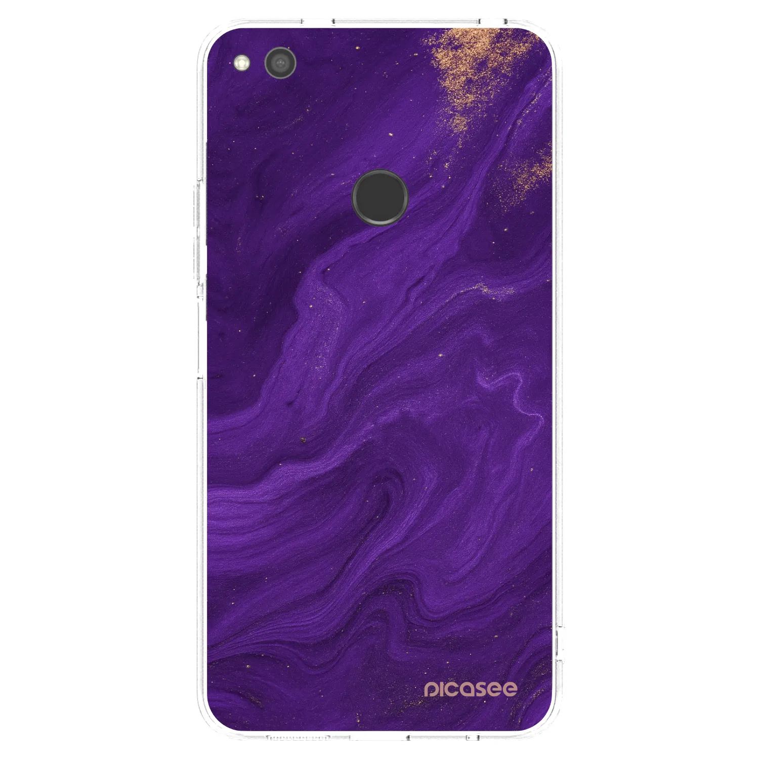 Picasee διαφανής θήκη σιλικόνης Huawei P9 Lite 2017 - Purple