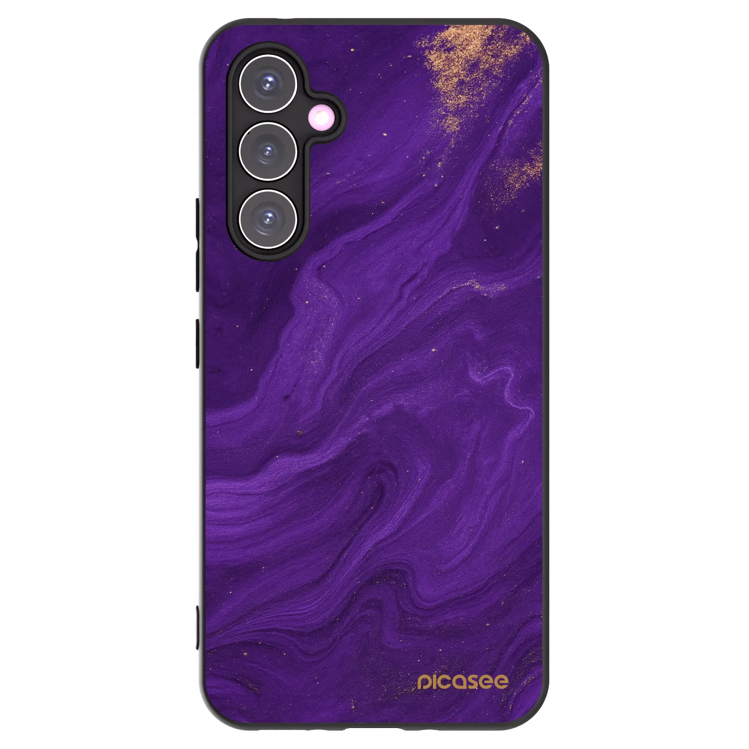 Picasee Μαύρη θήκη σιλικόνης για Samsung Galaxy A54 5G A546B - Purple