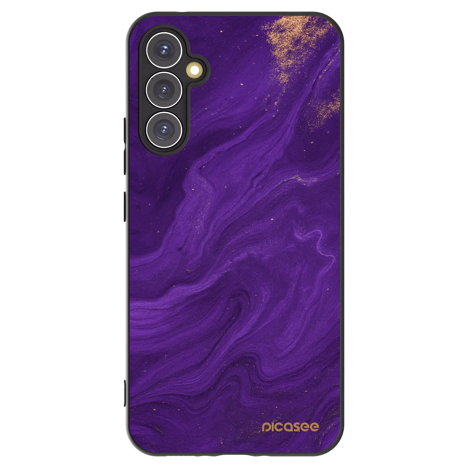 Picasee Μαύρη θήκη σιλικόνης για Samsung Galaxy A34 5G A346B - Purple