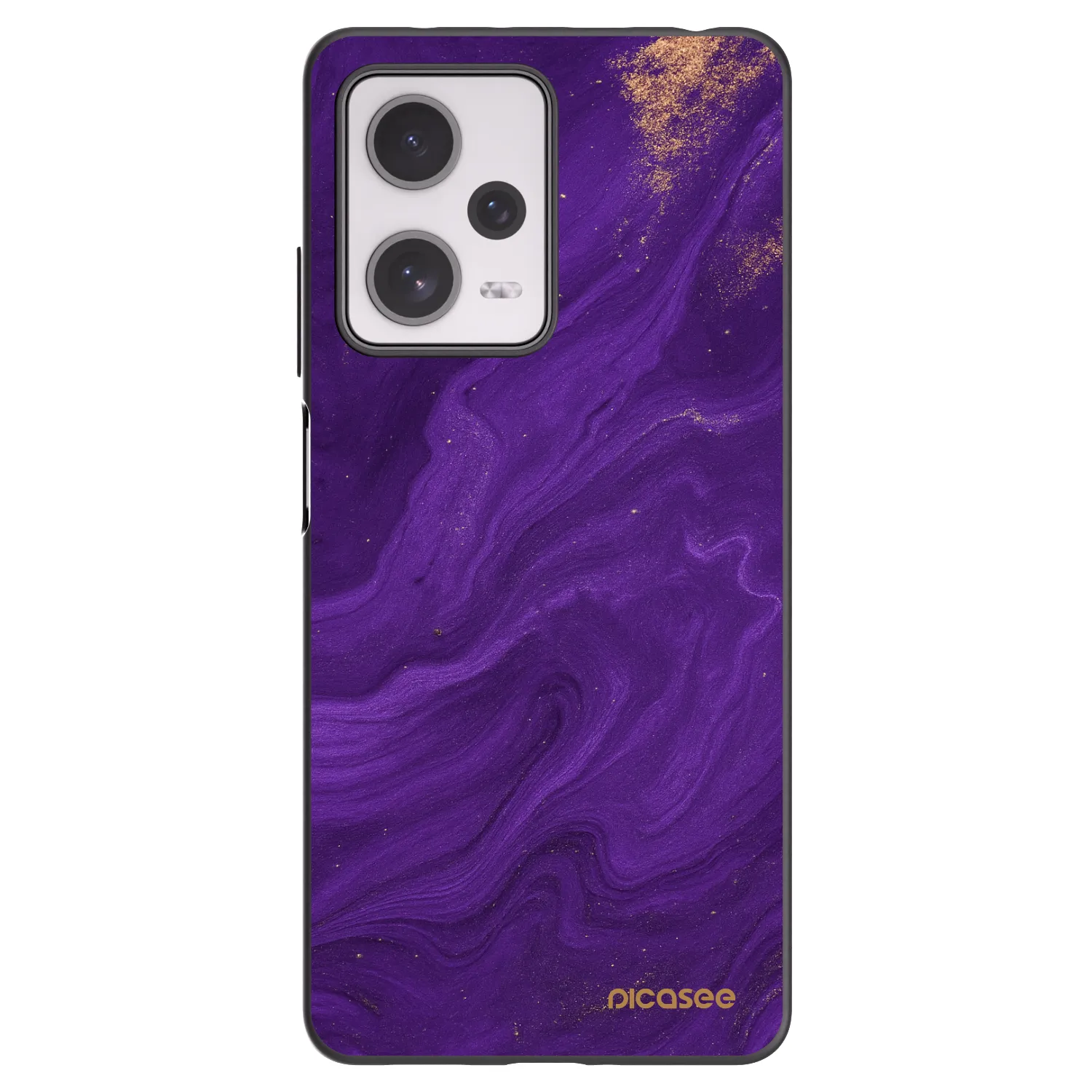 Picasee Μαύρη θήκη σιλικόνης για Xiaomi Redmi Note 12 Pro+ 5G - Purple