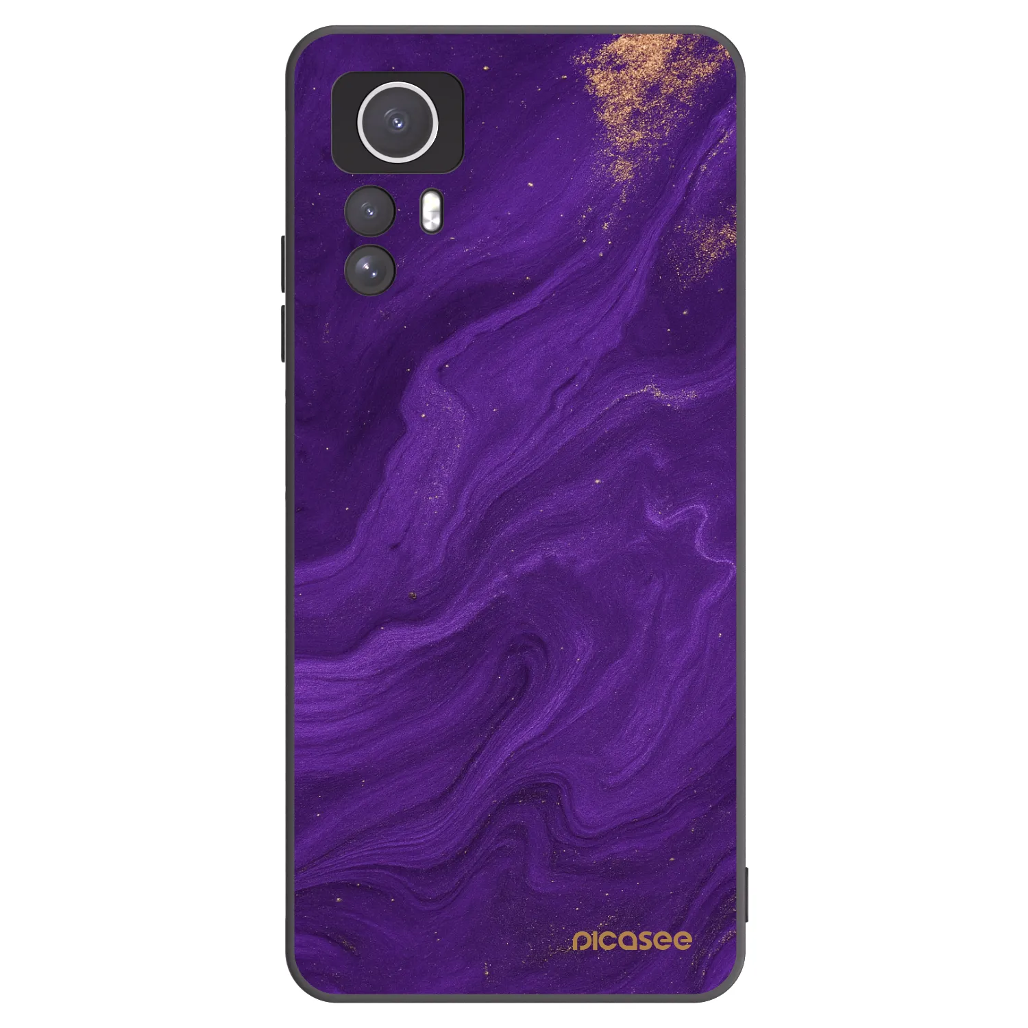 Picasee Μαύρη θήκη σιλικόνης για Xiaomi Redmi Note 12S - Purple