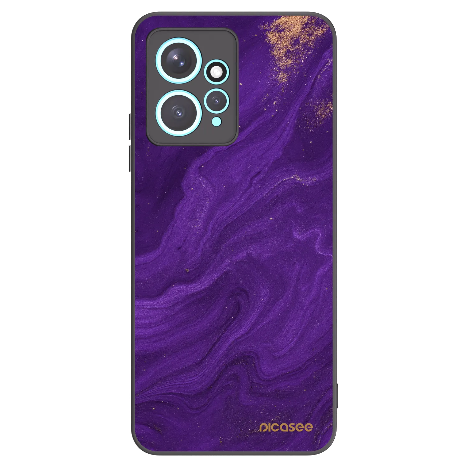 Picasee Μαύρη θήκη σιλικόνης για Xiaomi Redmi Note 12 4G - Purple
