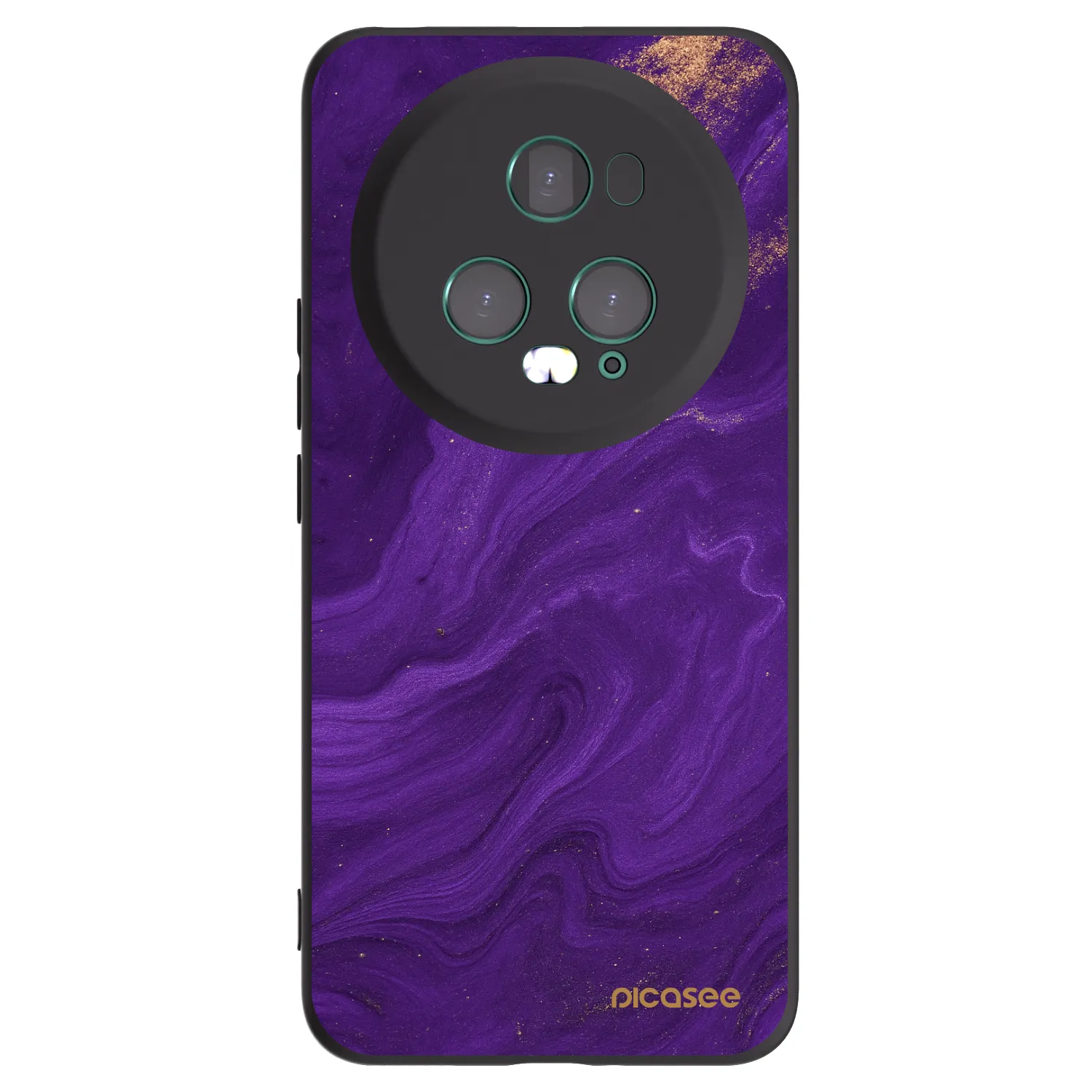 Picasee Μαύρη θήκη σιλικόνης για Honor Magic5 Pro - Purple