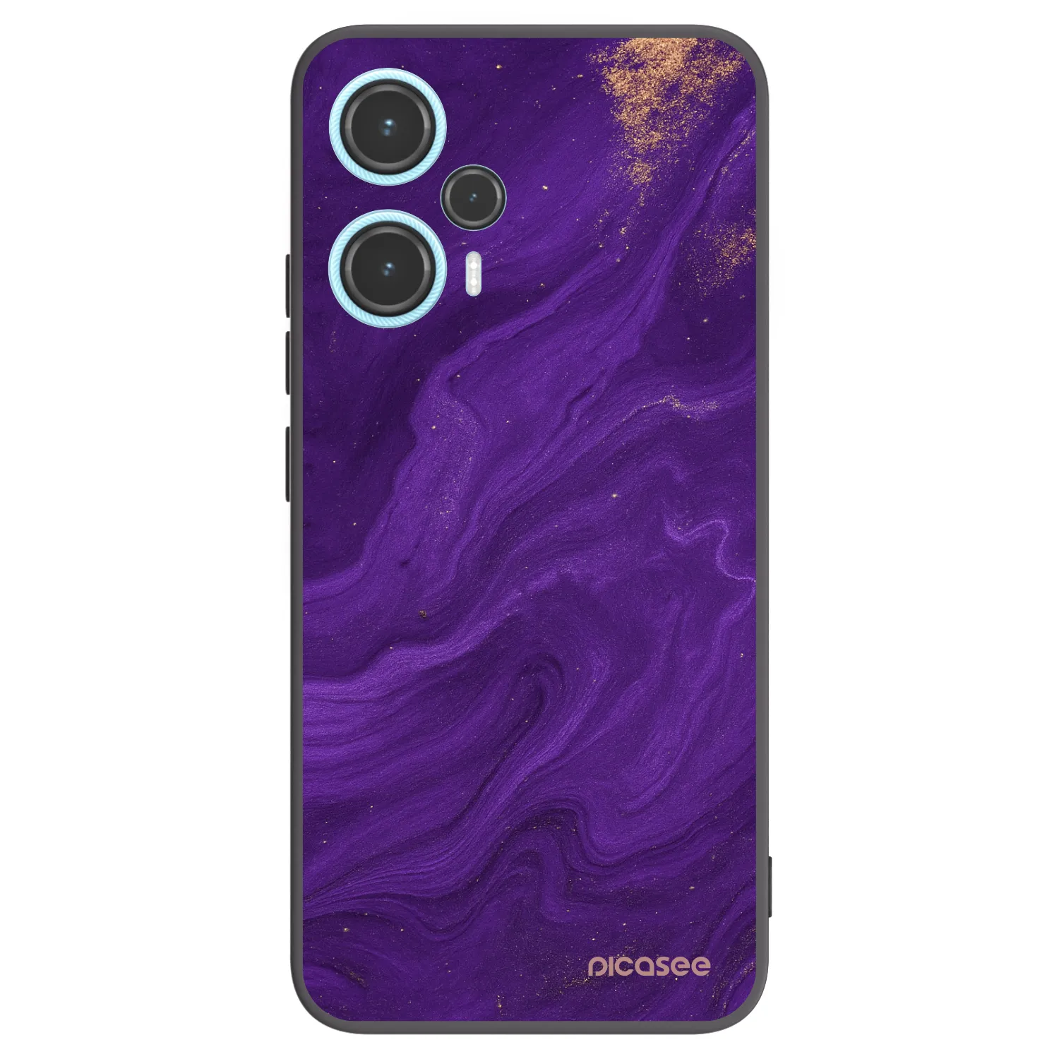 Picasee Μαύρη θήκη σιλικόνης για Xiaomi Poco F5 - Purple