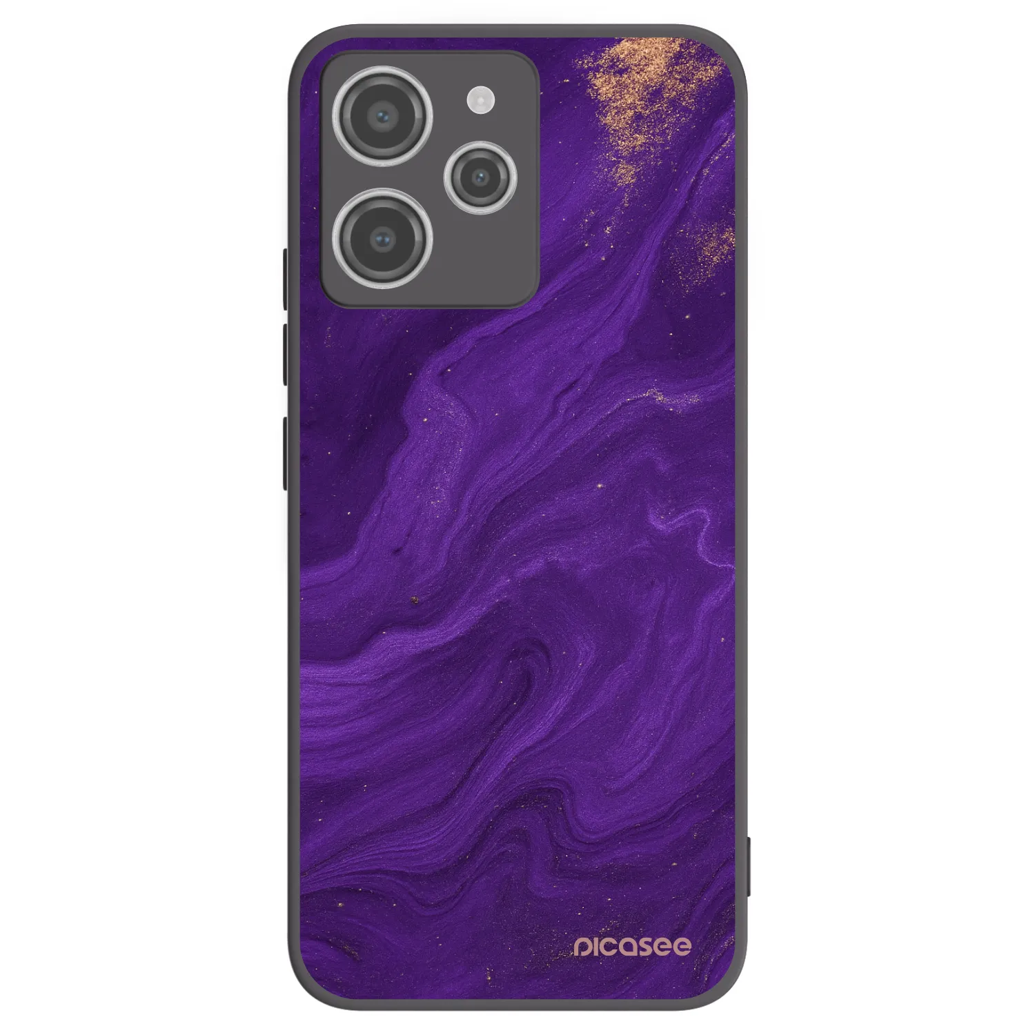 Picasee Μαύρη θήκη σιλικόνης για Xiaomi Redmi 12 4G - Purple