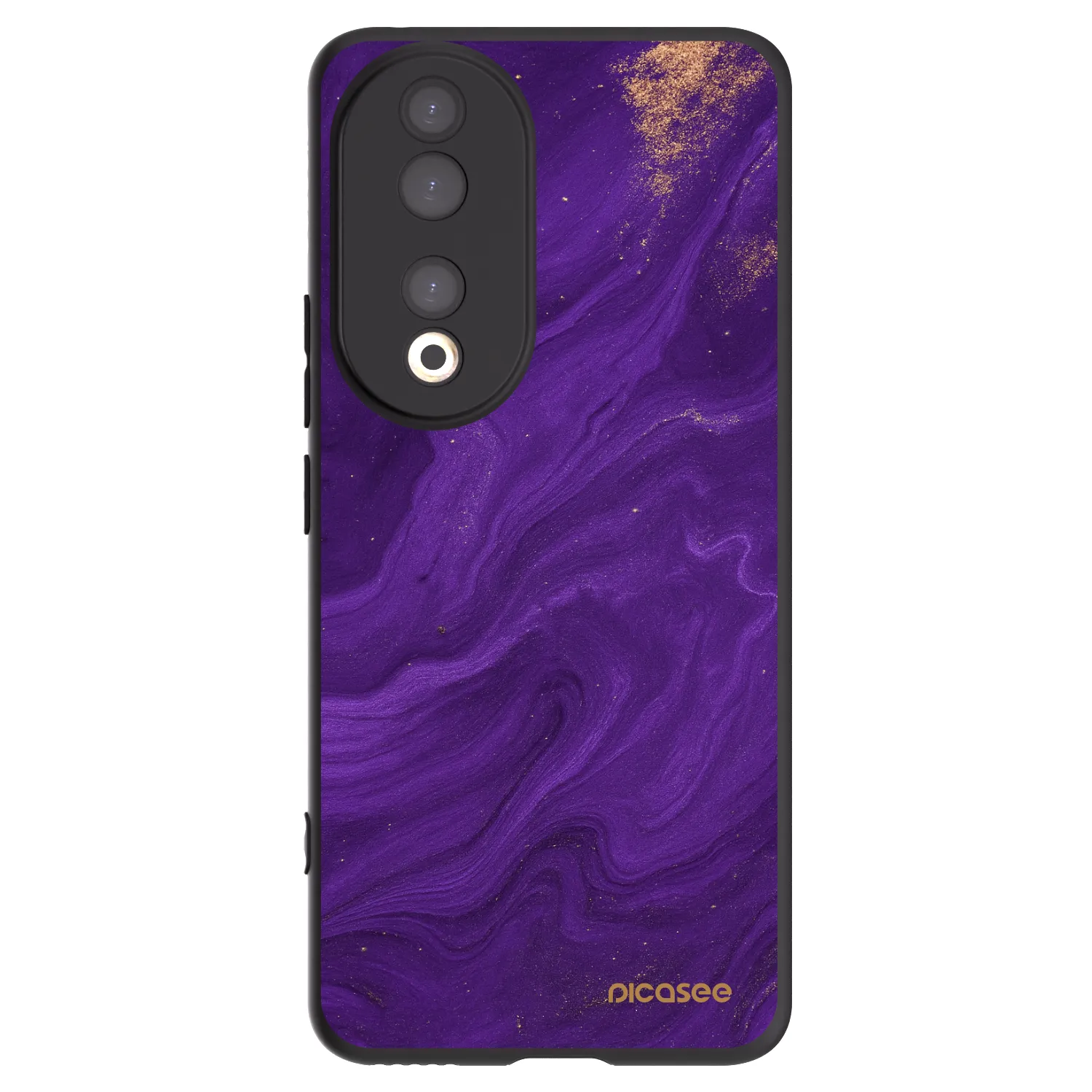 Picasee Μαύρη θήκη σιλικόνης για Honor 90 5G - Purple