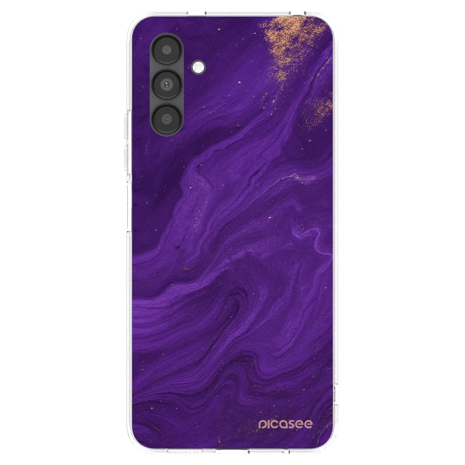 Picasee διαφανής θήκη σιλικόνης Samsung Galaxy A04s A047F - Purple