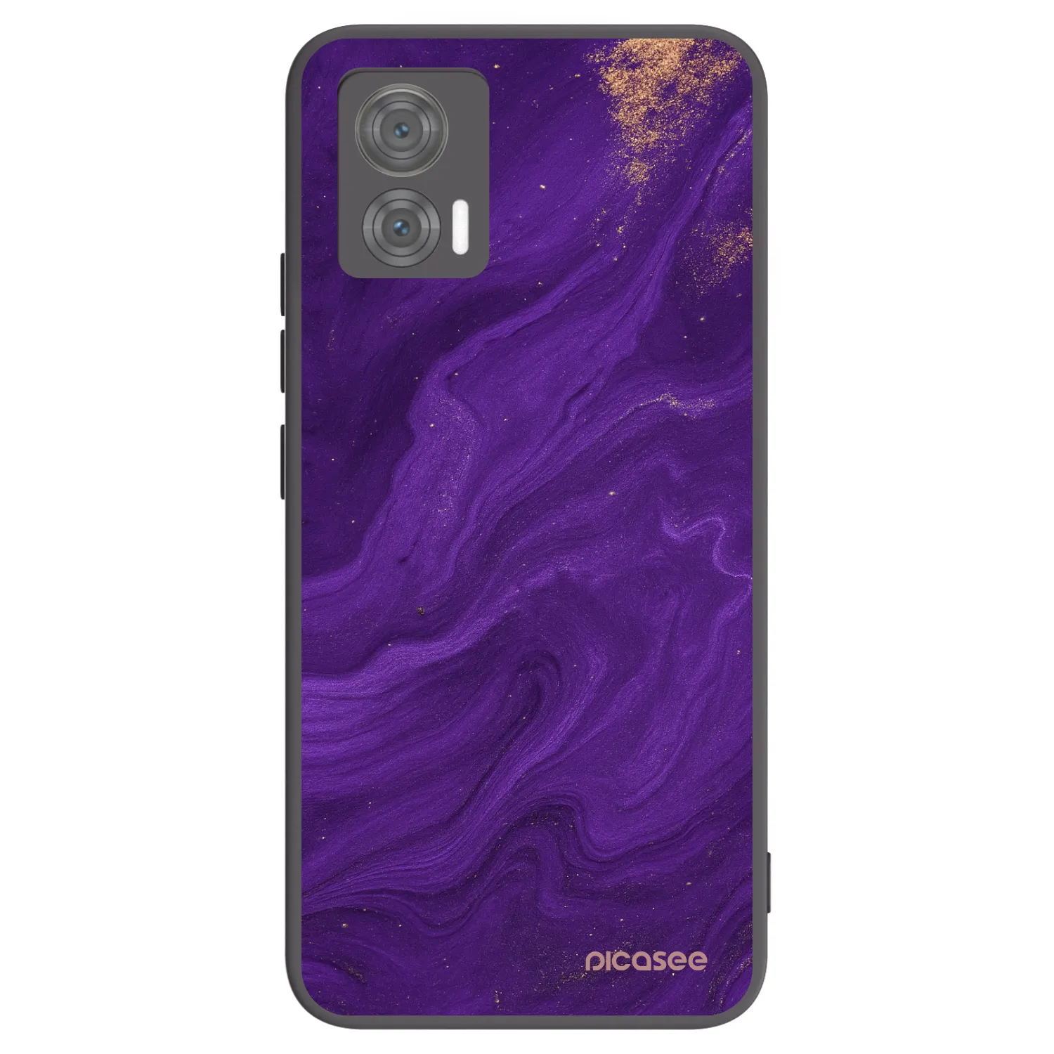 Picasee Μαύρη θήκη σιλικόνης για Motorola Edge 30 Neo - Purple