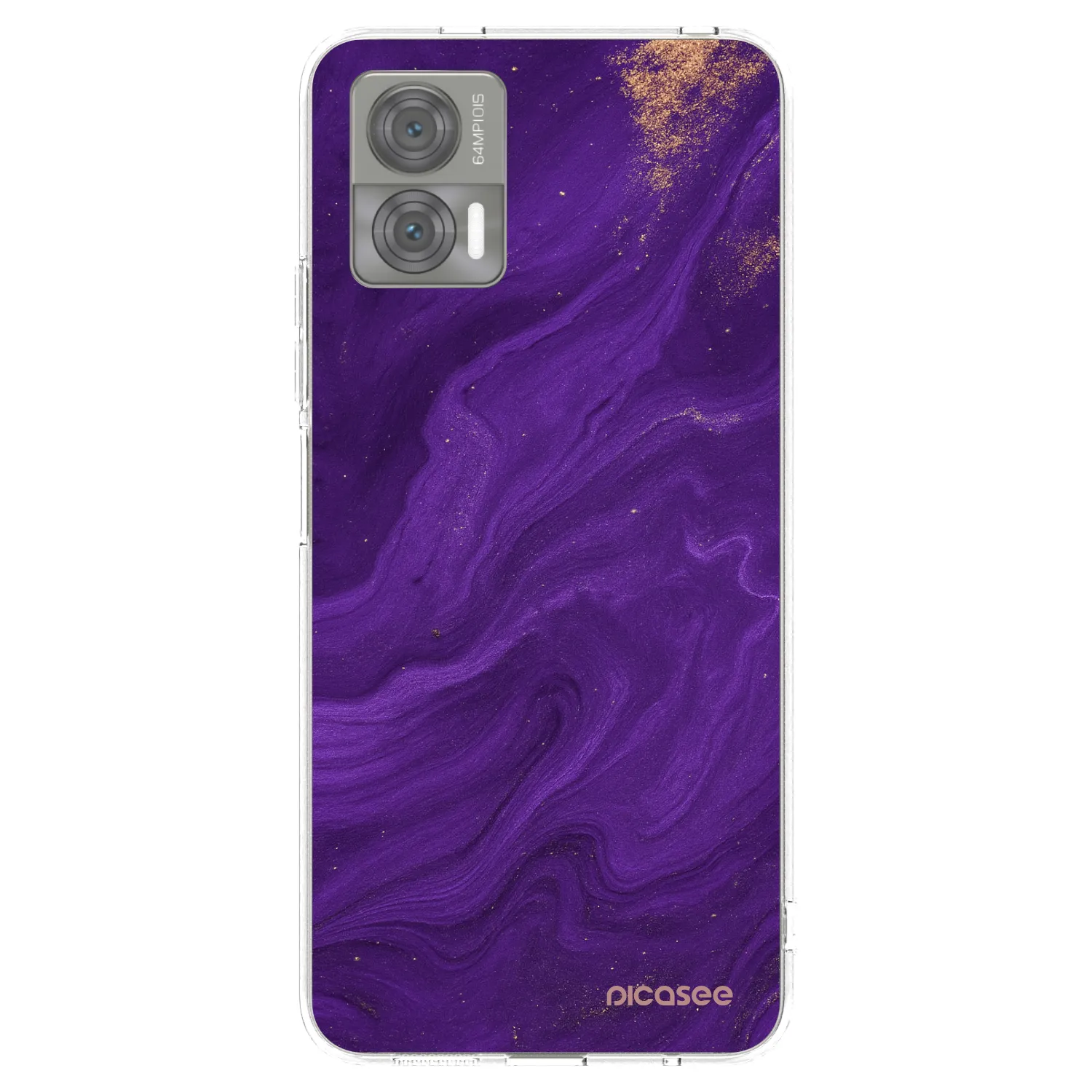 Picasee διαφανής θήκη σιλικόνης Motorola Edge 30 Neo - Purple