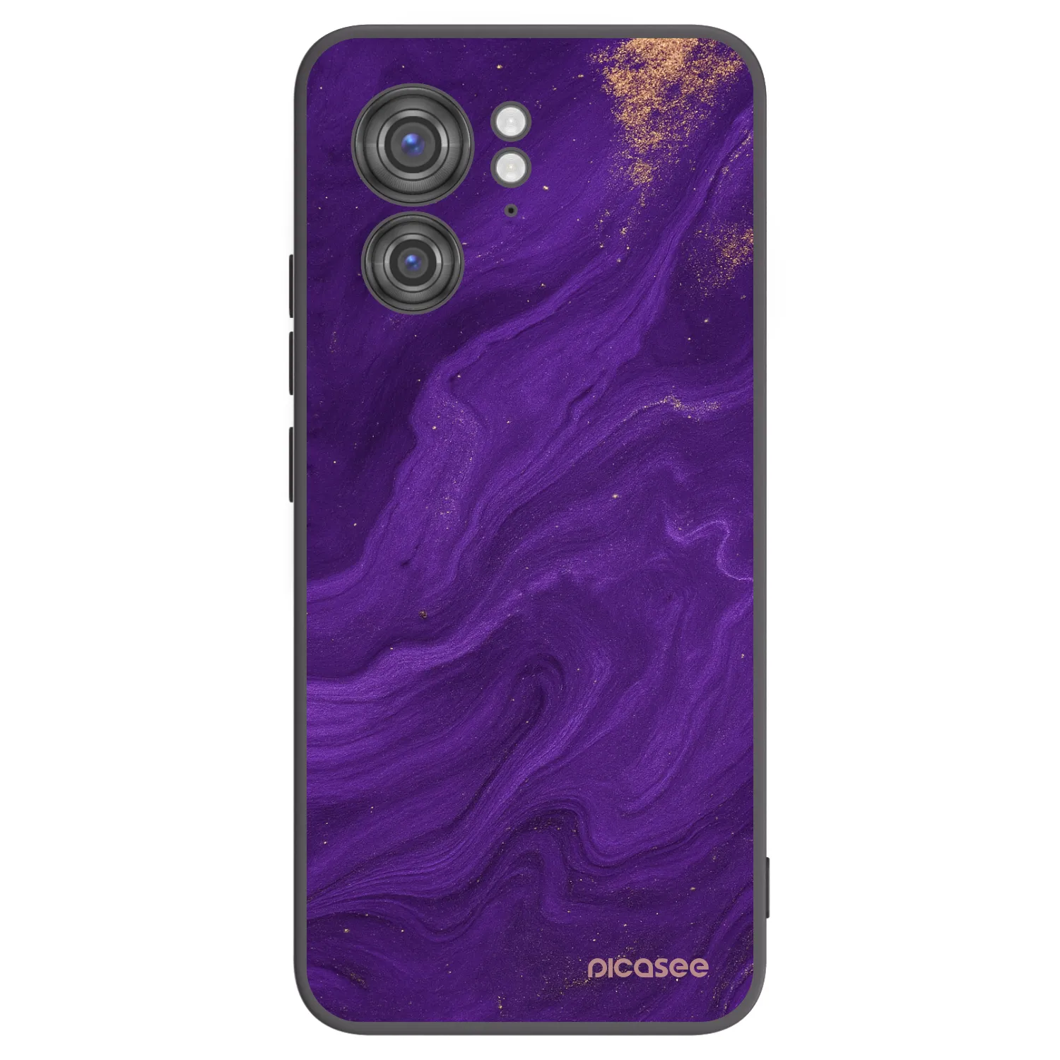 Picasee Μαύρη θήκη σιλικόνης για Motorola Edge 40 - Purple