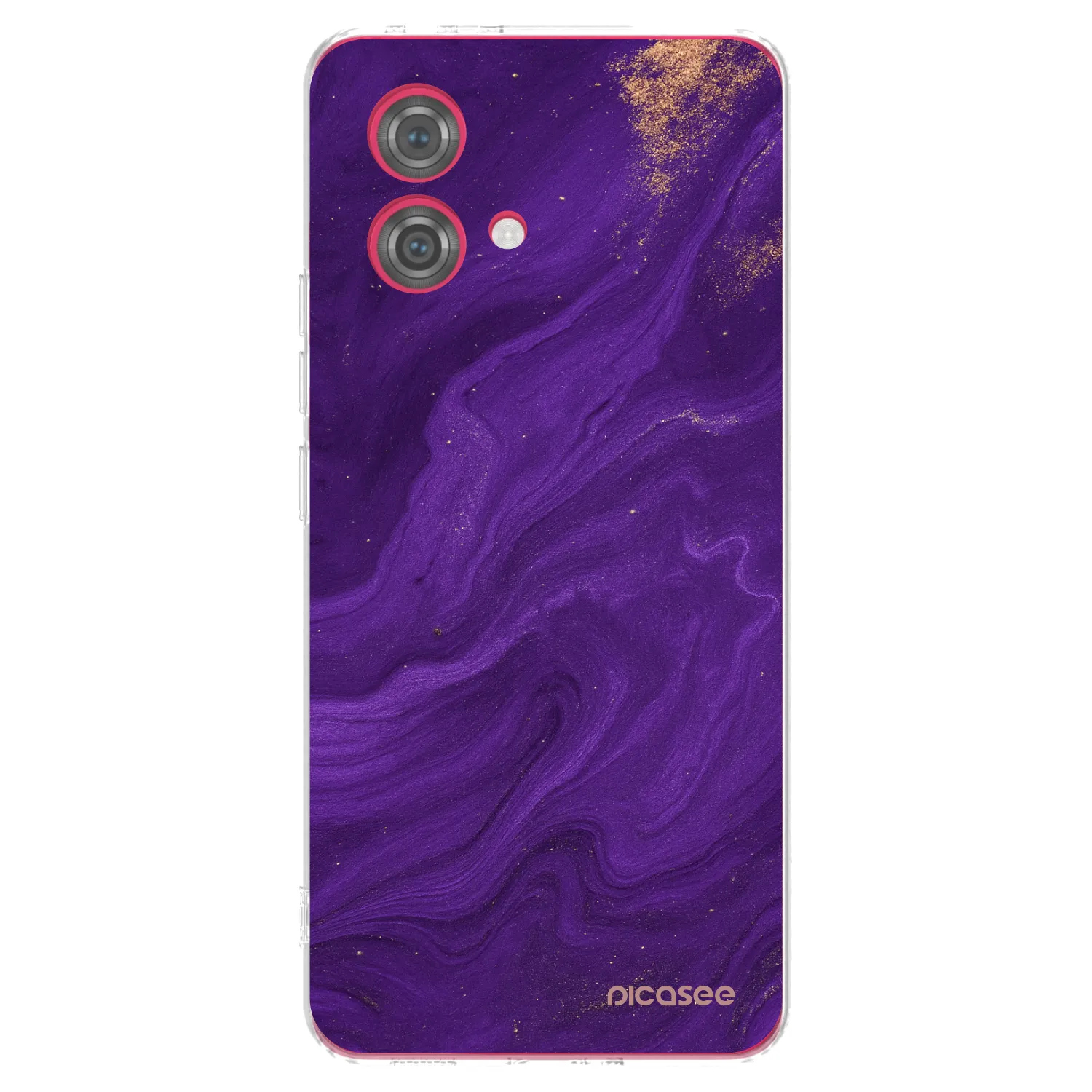 Picasee διαφανής θήκη σιλικόνης Motorola Moto G84 5G - Purple