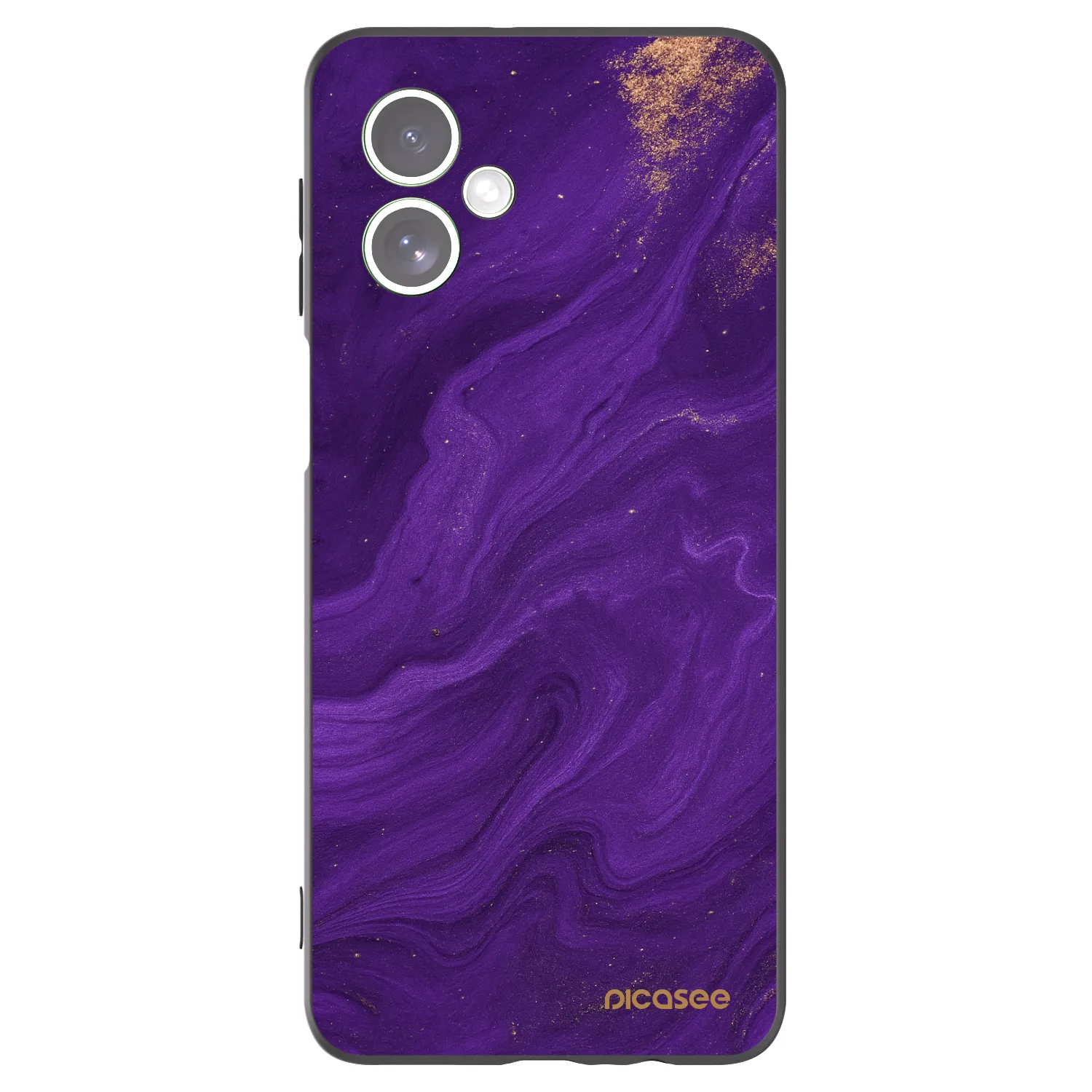Picasee Μαύρη θήκη σιλικόνης για Motorola Moto G54 5G - Purple
