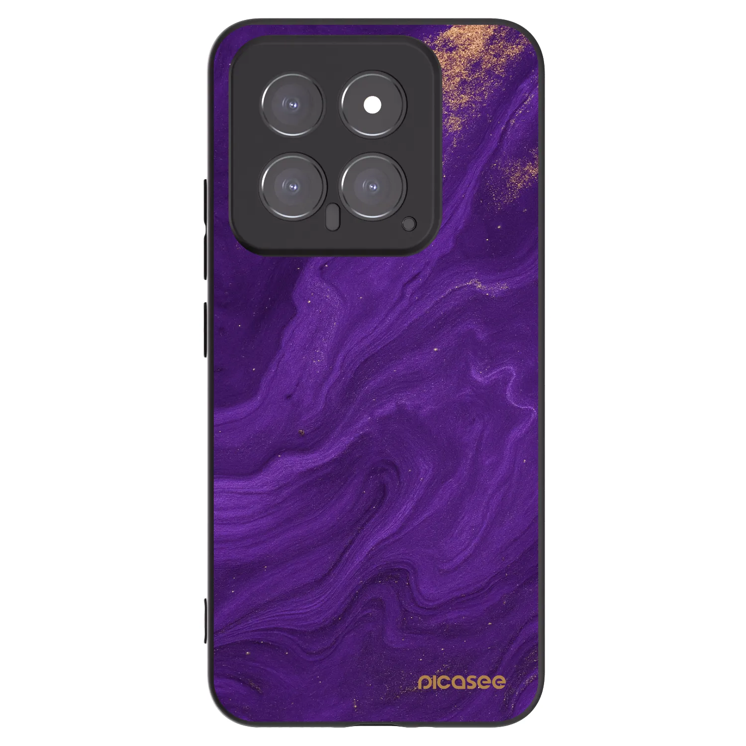 Picasee Μαύρη θήκη σιλικόνης για Xiaomi 14 - Purple