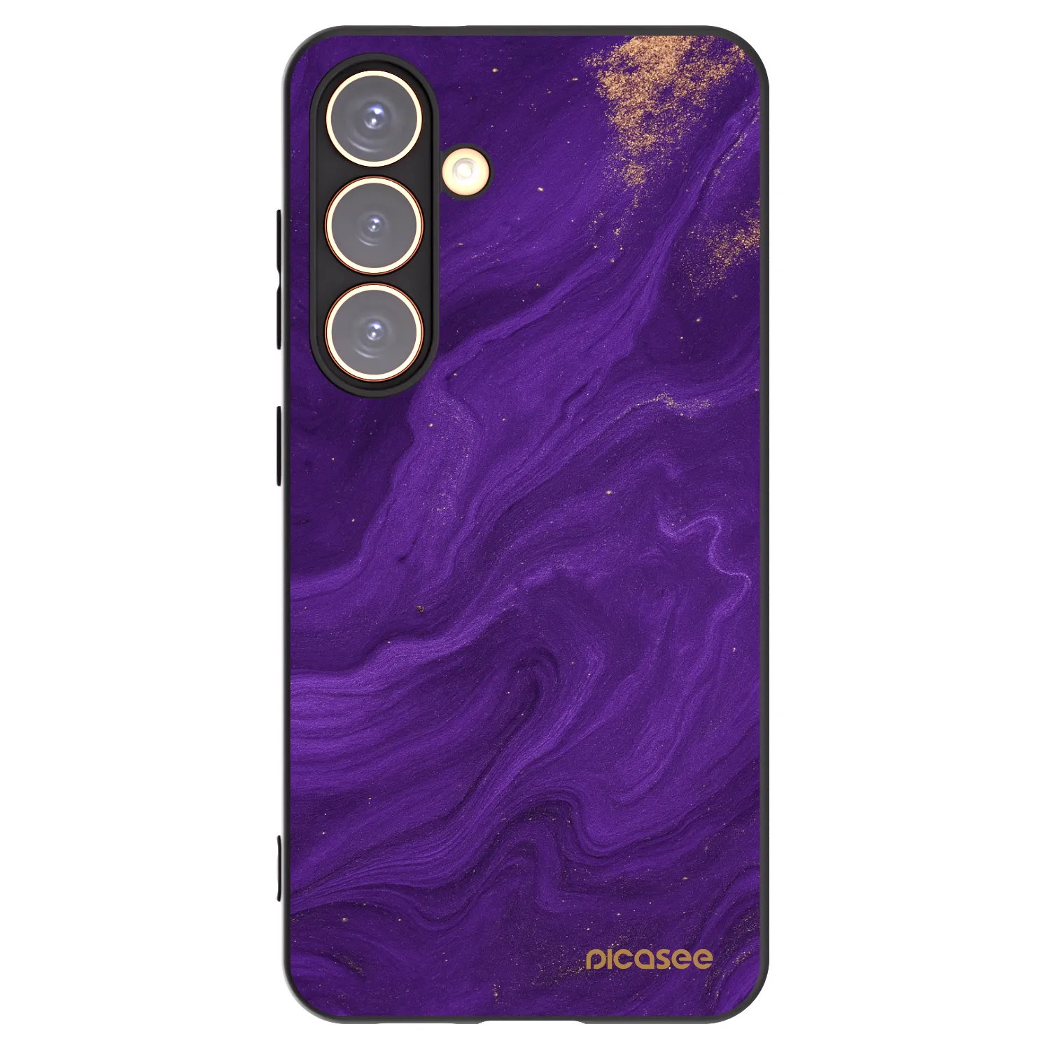 Picasee Μαύρη θήκη σιλικόνης για Samsung Galaxy S24 S921B 5G - Purple