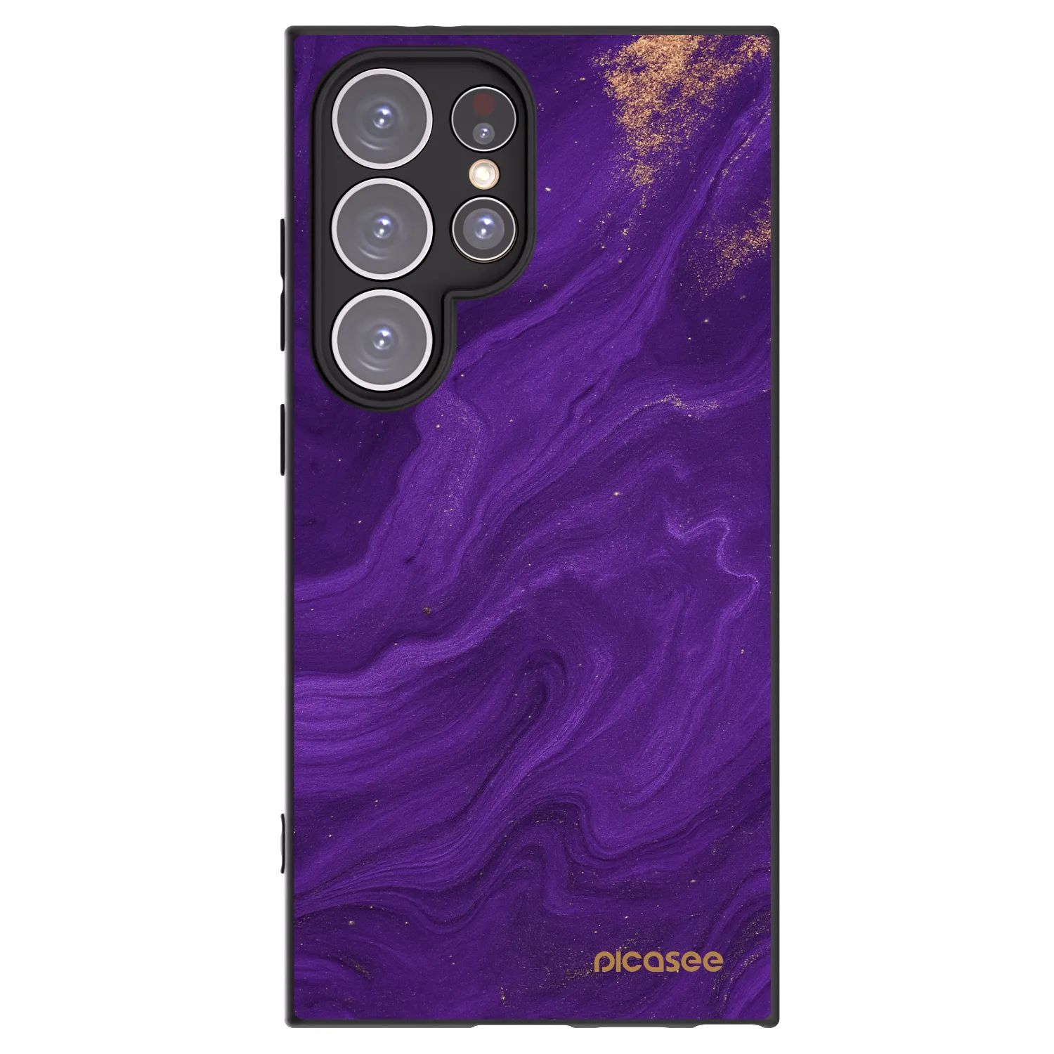 Picasee Μαύρη θήκη σιλικόνης για Samsung Galaxy S24 Ultra S928B 5G - Purple