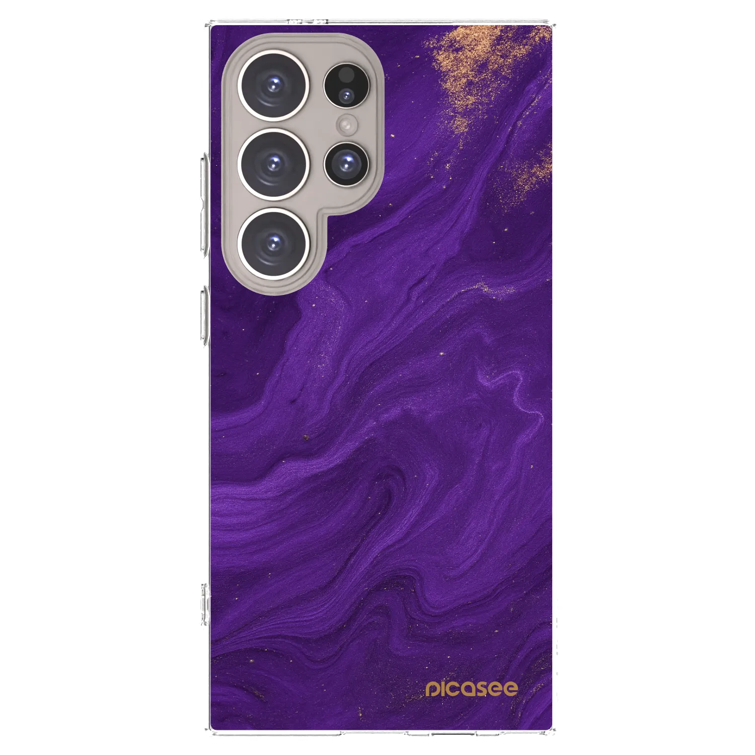 Picasee διαφανής θήκη σιλικόνης Samsung Galaxy S24 Ultra S928B 5G - Purple