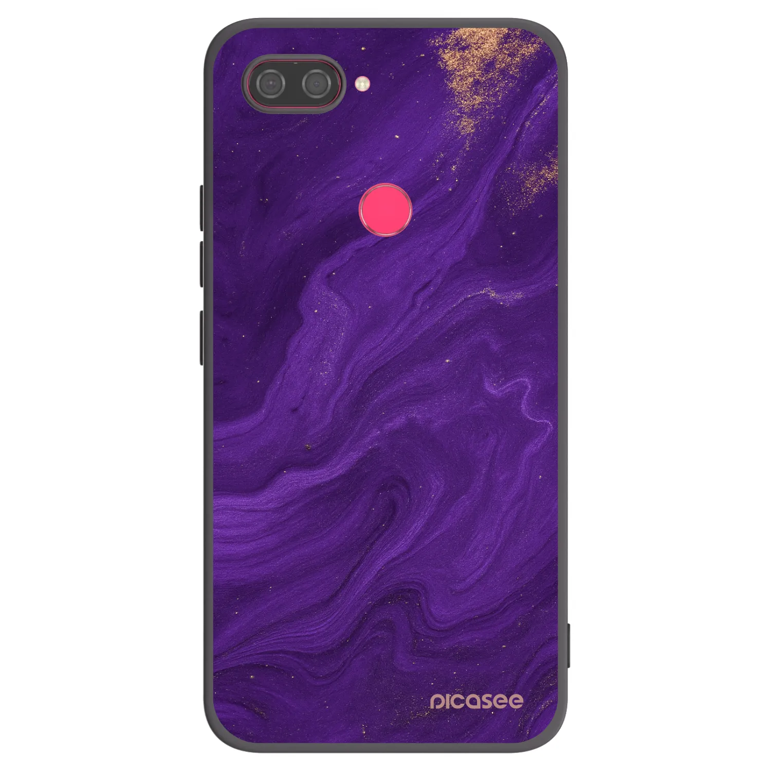 Picasee Μαύρη θήκη σιλικόνης για Xiaomi Mi 8 Lite - Purple