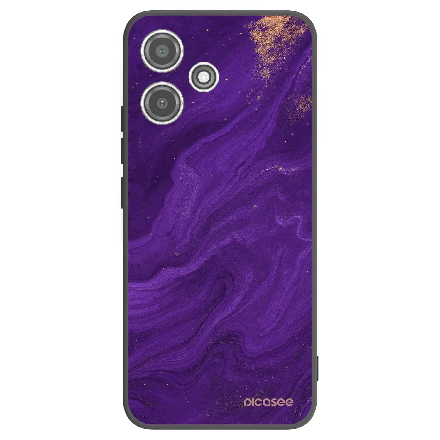 Picasee Μαύρη θήκη σιλικόνης για Xiaomi Redmi 12 5G - Purple
