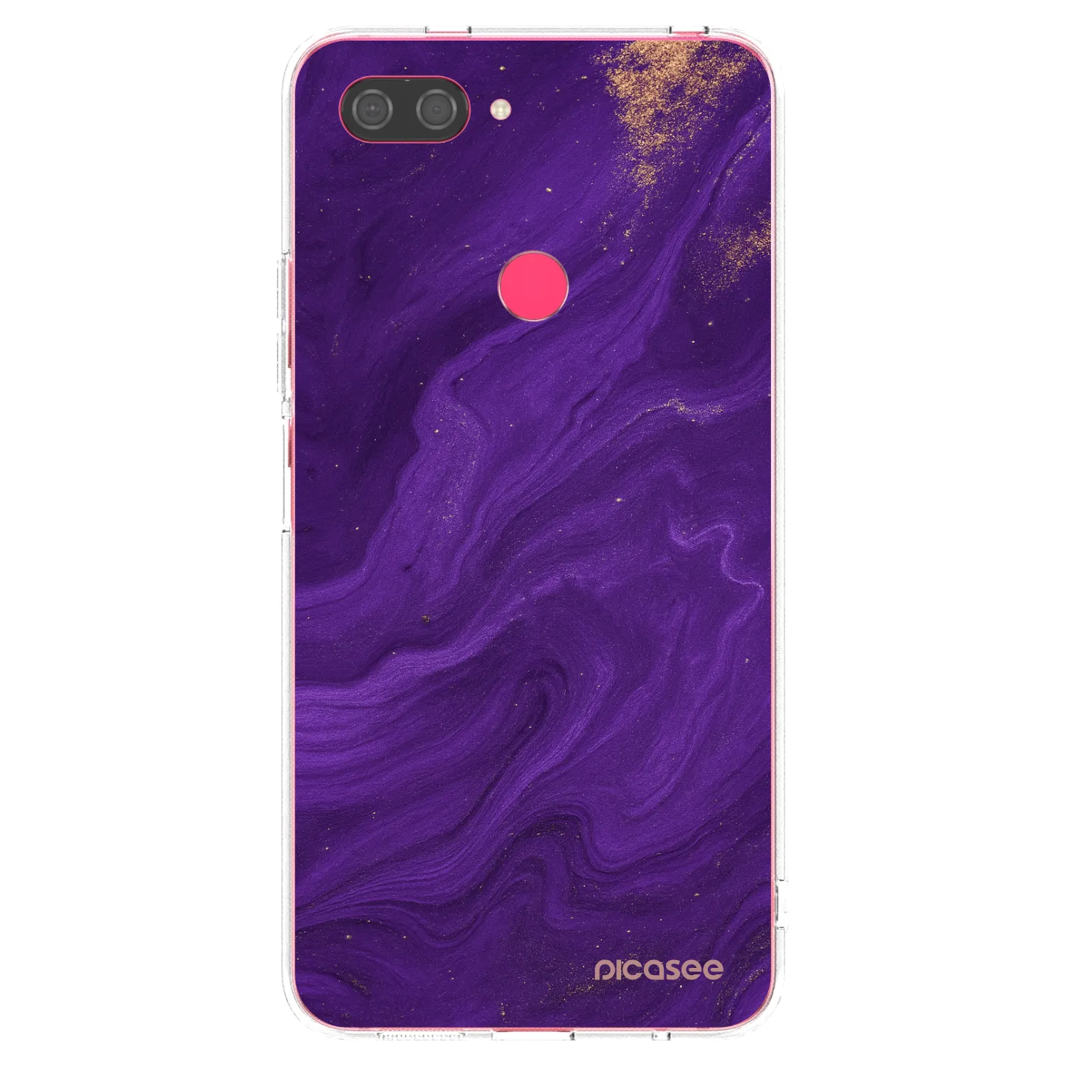 Picasee διαφανής θήκη σιλικόνης Xiaomi Mi 8 Lite - Purple