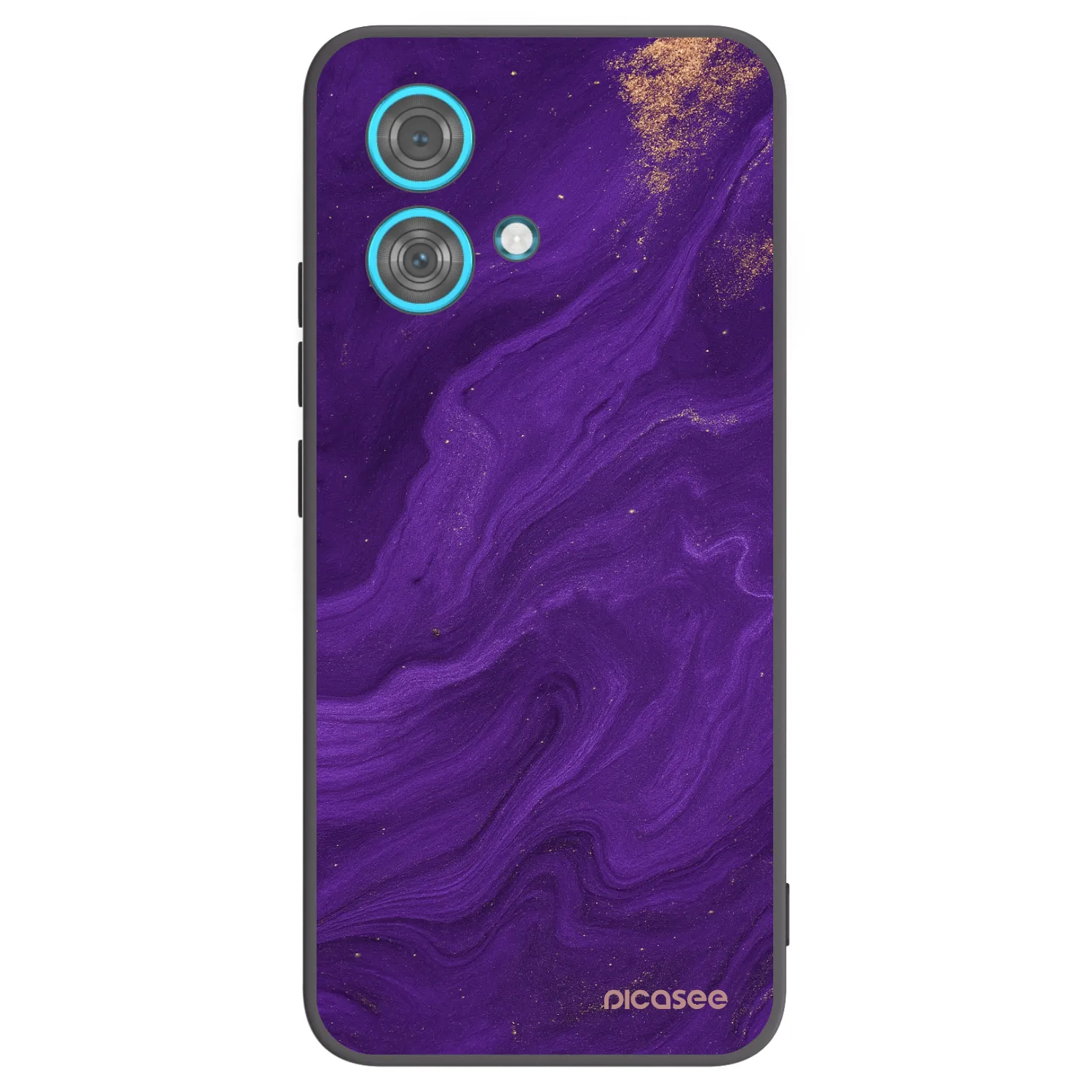 Picasee Μαύρη θήκη σιλικόνης για Motorola Edge 40 Neo - Purple