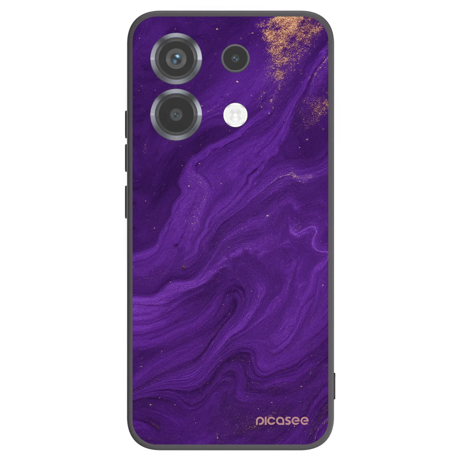 Picasee Μαύρη θήκη σιλικόνης για Xiaomi Poco X6 - Purple
