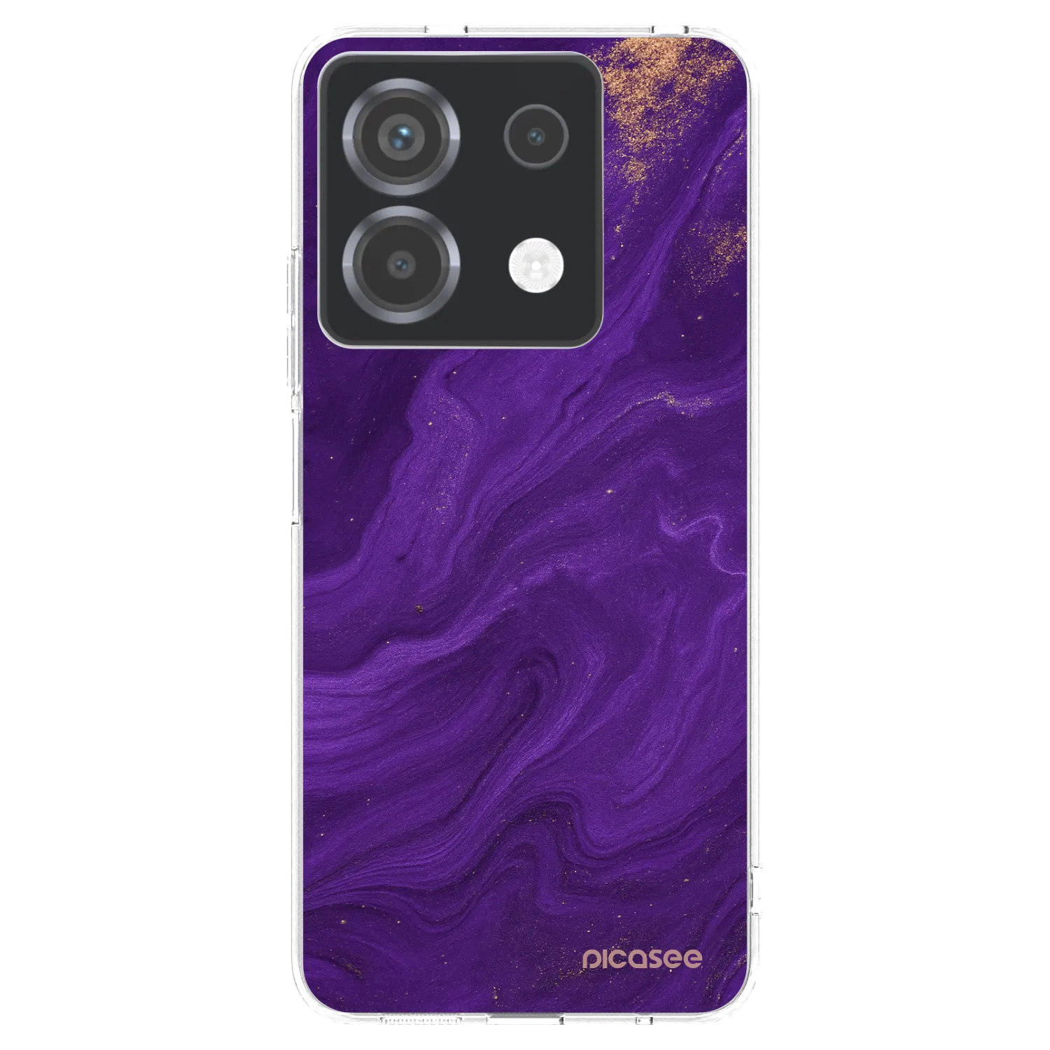Picasee διαφανής θήκη σιλικόνης Xiaomi Poco X6 - Purple