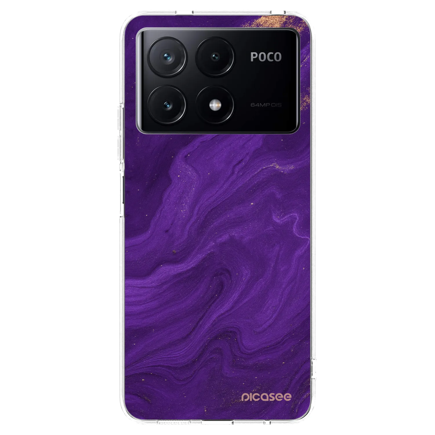 Picasee διαφανής θήκη σιλικόνης Xiaomi Poco X6 Pro - Purple