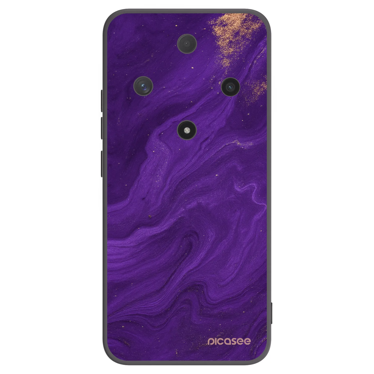 Picasee Μαύρη θήκη σιλικόνης για Honor Magic6 Lite 5G - Purple