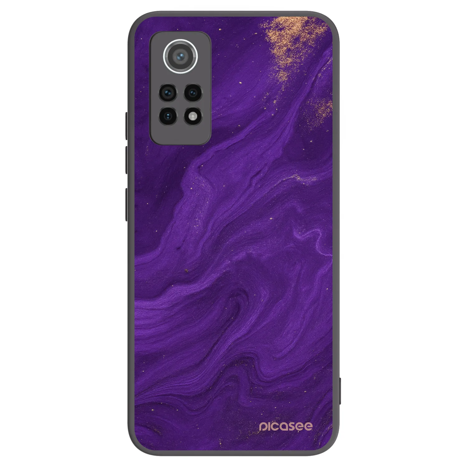 Picasee Μαύρη θήκη σιλικόνης για Xiaomi Redmi Note 12 Pro 4G - Purple