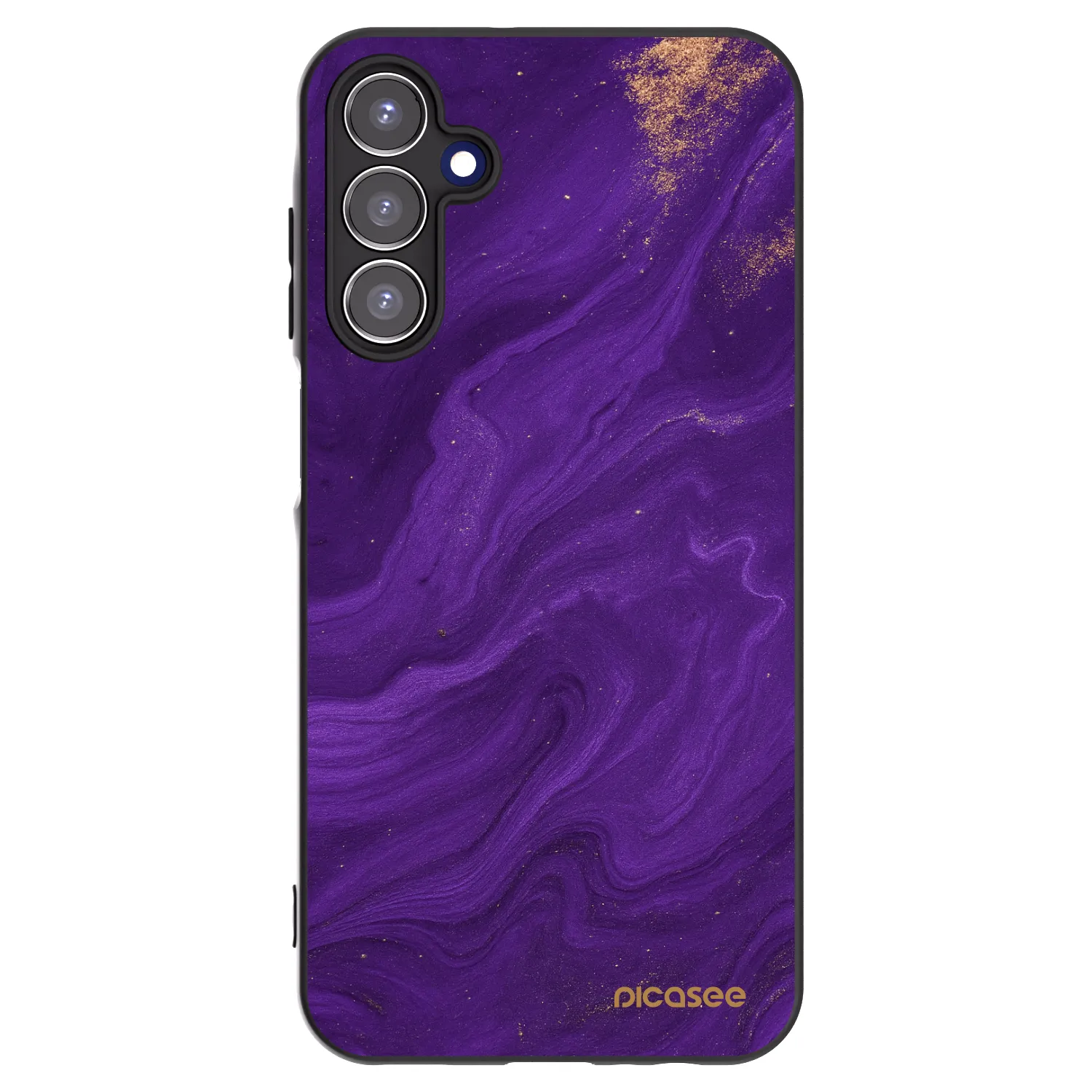 Picasee Μαύρη θήκη σιλικόνης για Samsung Galaxy A15 A156B 5G - Purple