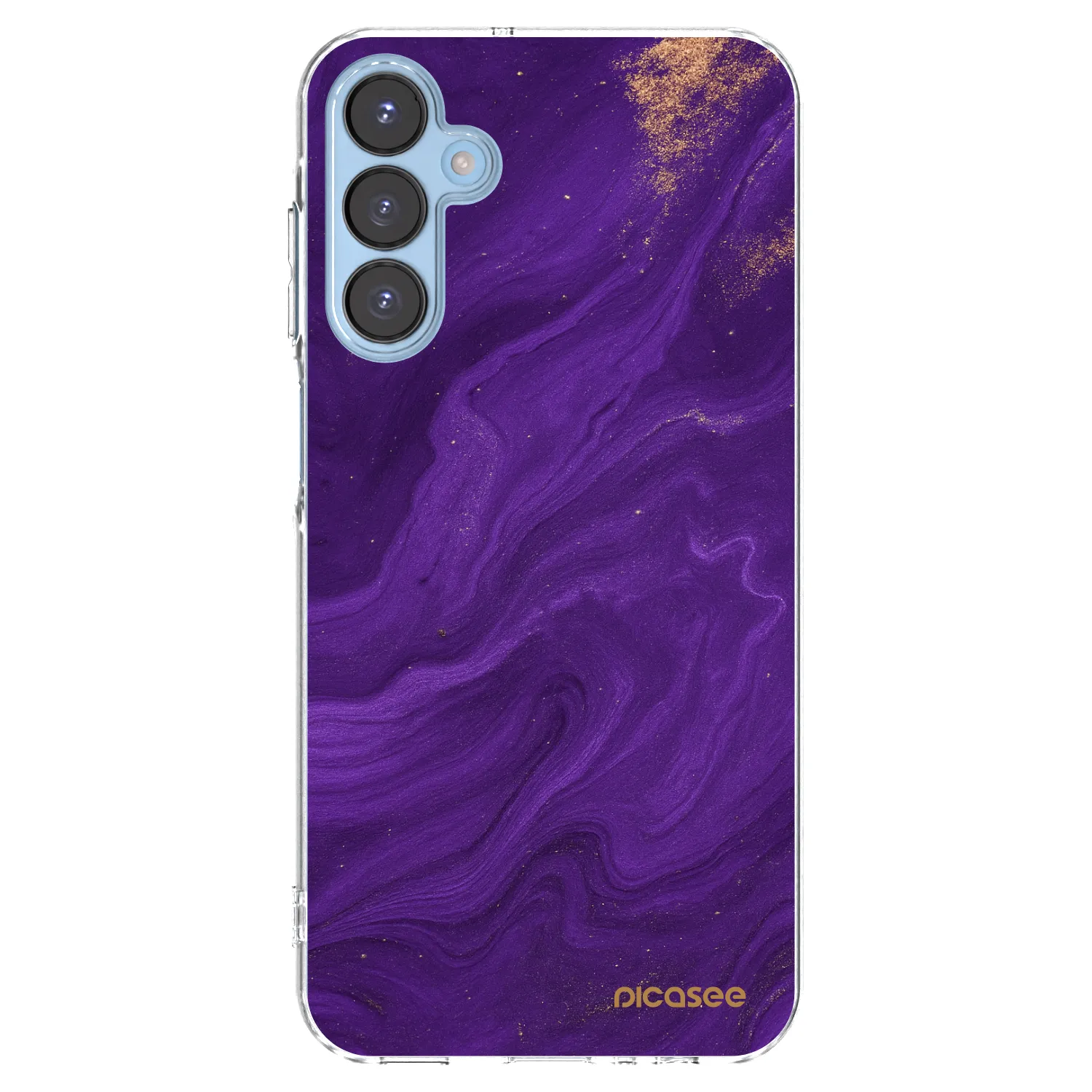 Picasee διαφανής θήκη σιλικόνης Samsung Galaxy A15 A156B 5G - Purple