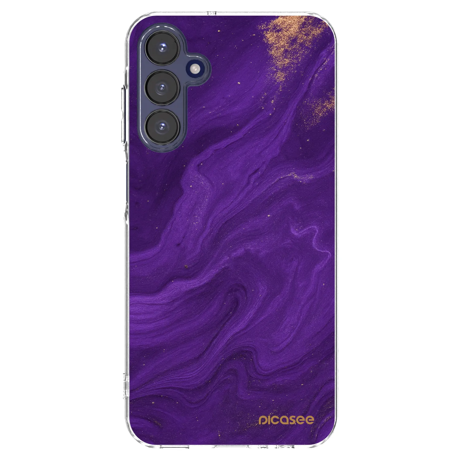 Picasee διαφανής θήκη σιλικόνης Samsung Galaxy A15 A155F 4G - Purple