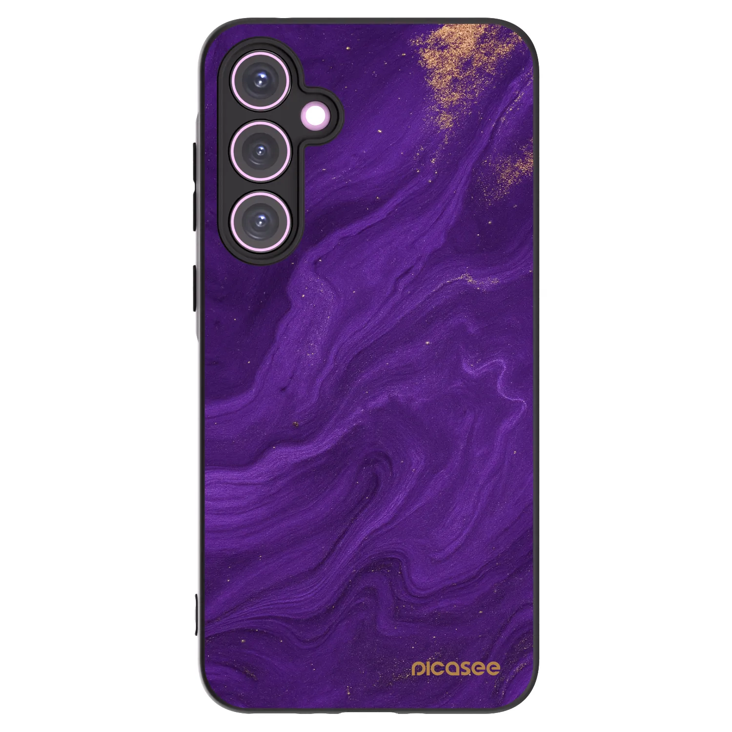 Picasee Μαύρη θήκη σιλικόνης για Samsung Galaxy A35 5G A356B - Purple