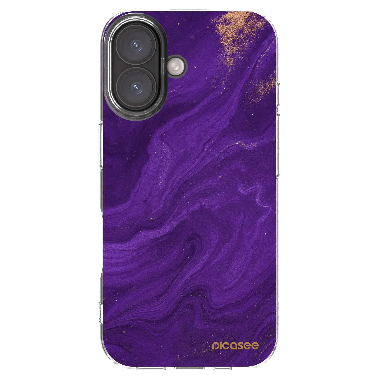 Picasee διαφανής θήκη σιλικόνης Apple iPhone 16 - Purple
