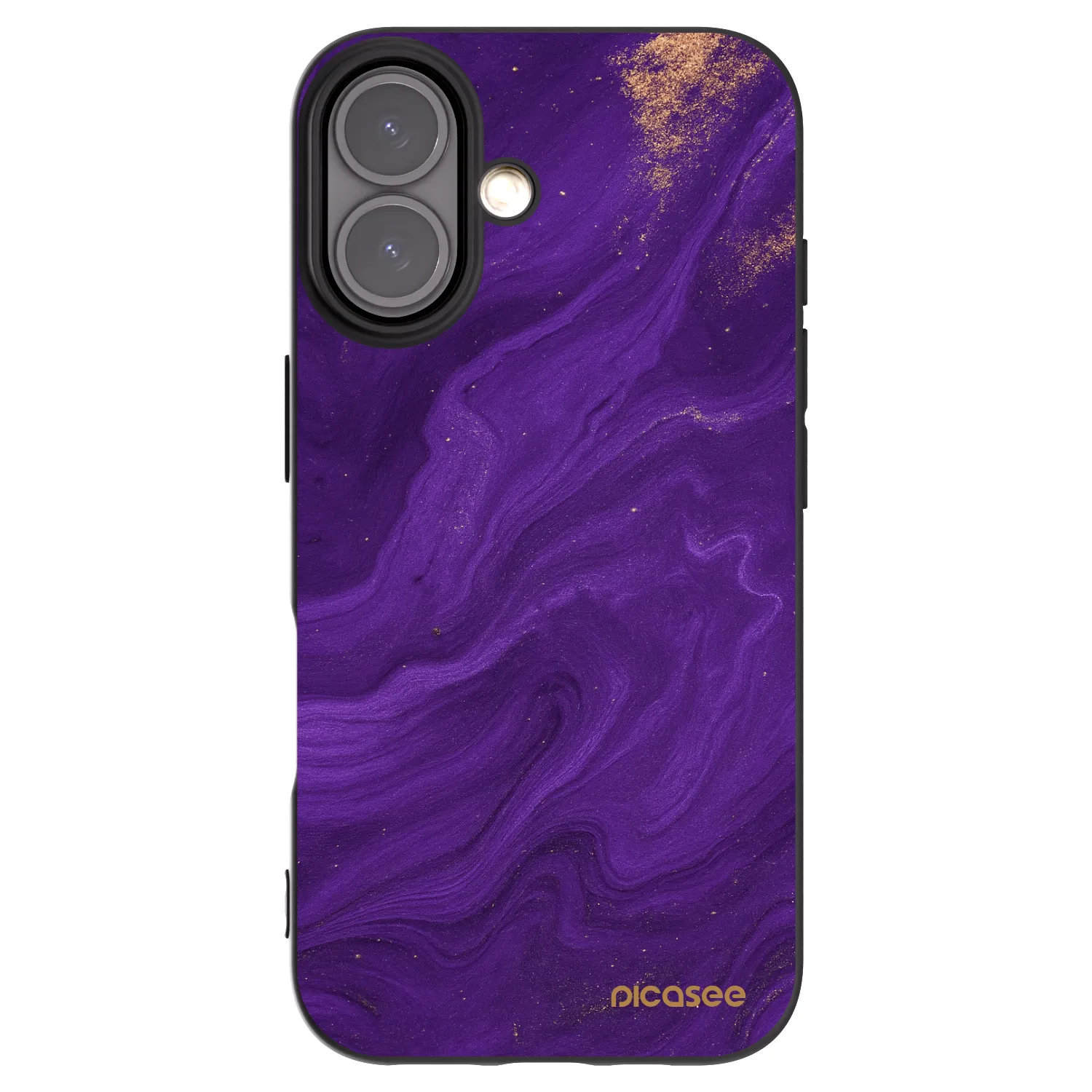 Picasee Μαύρη θήκη σιλικόνης για Apple iPhone 16 - Purple