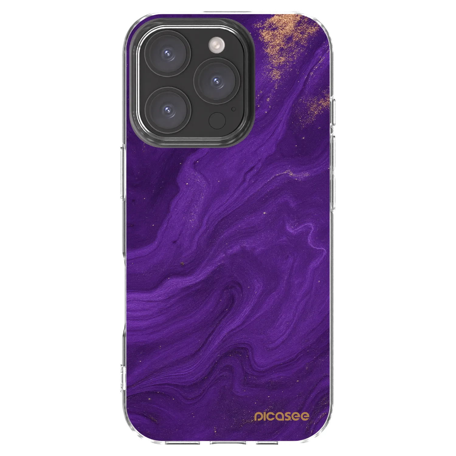 Picasee διαφανής θήκη σιλικόνης Apple iPhone 16 Pro - Purple