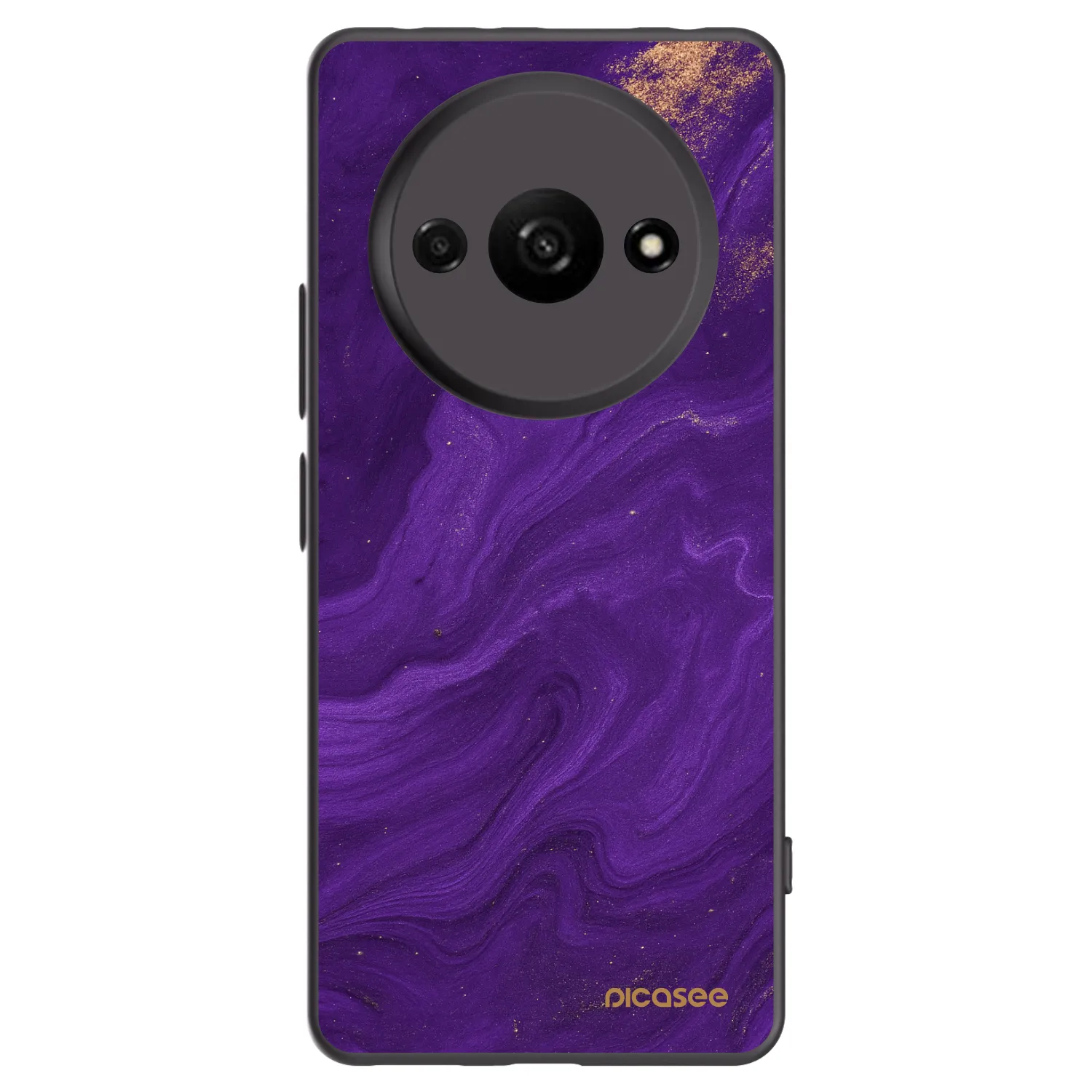 Picasee Μαύρη θήκη σιλικόνης για Xiaomi Redmi A3 - Purple